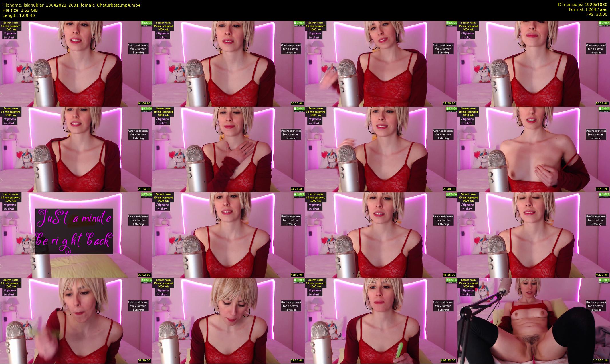islanublar — 70 minute Chaturbate female cam show recording, 1080p, Apr 13, 2021