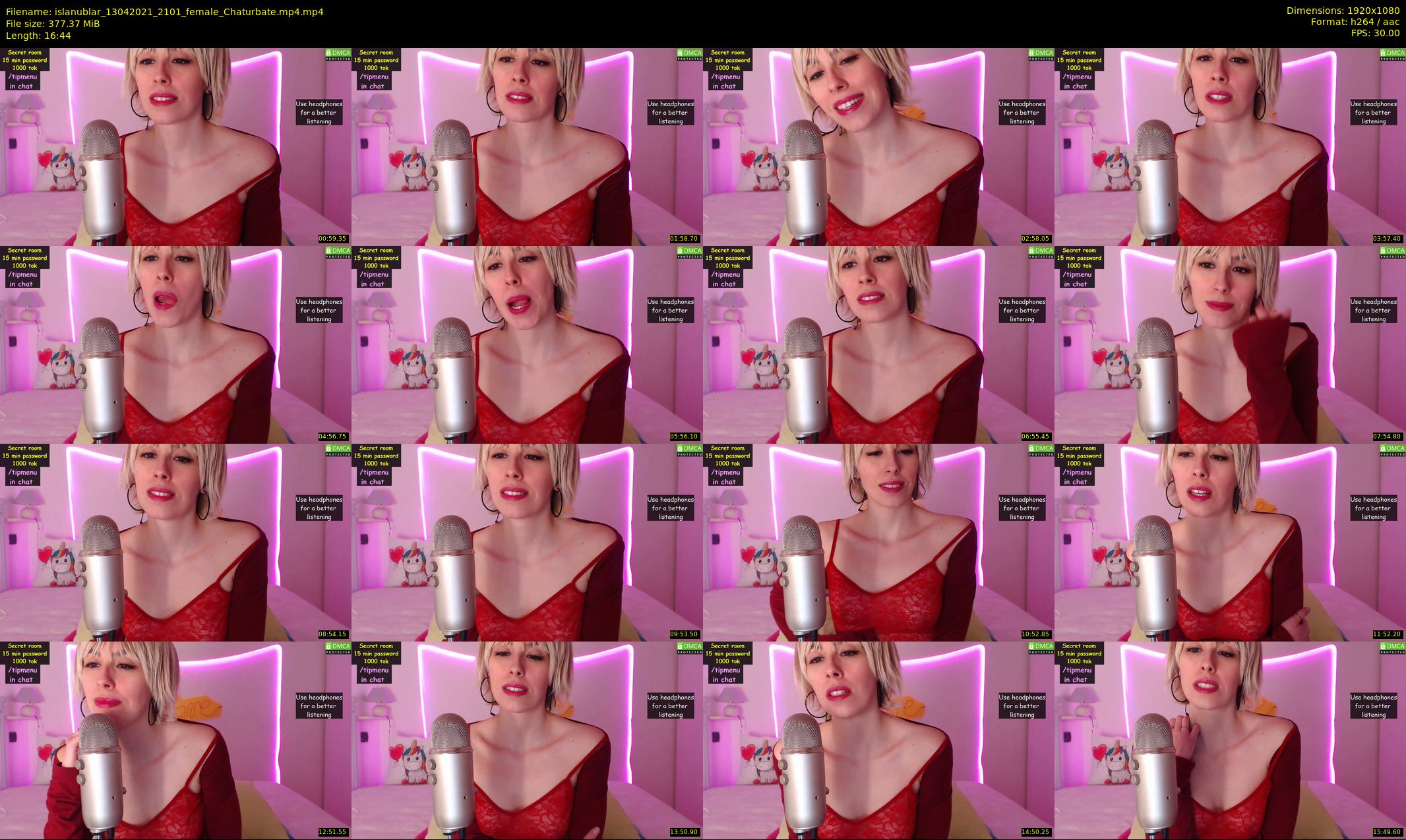 islanublar — 17 minute Chaturbate female cam show recording, 1080p, Apr 13, 2021
