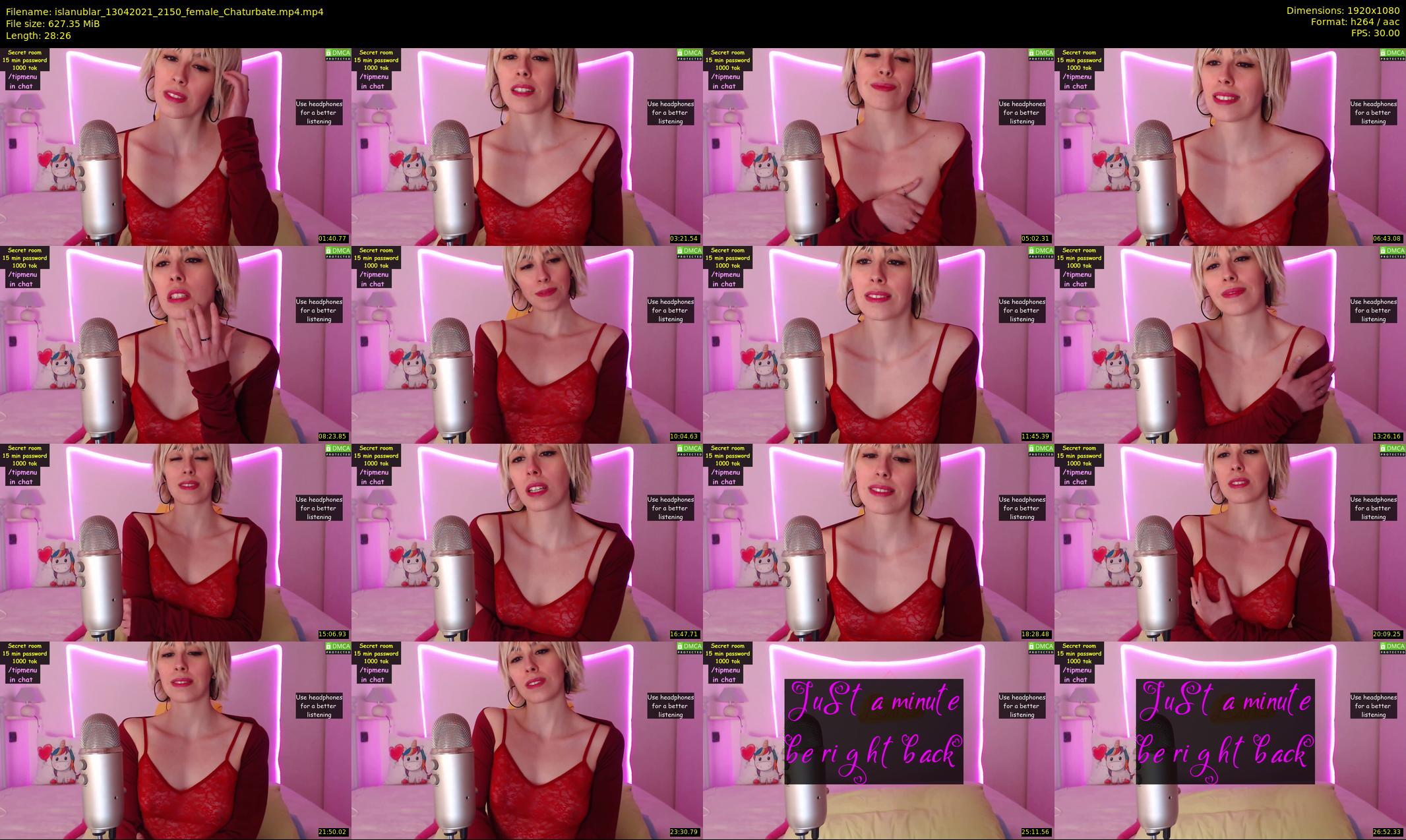 islanublar — 29 minute Chaturbate female cam show recording, 1080p, Apr 13, 2021