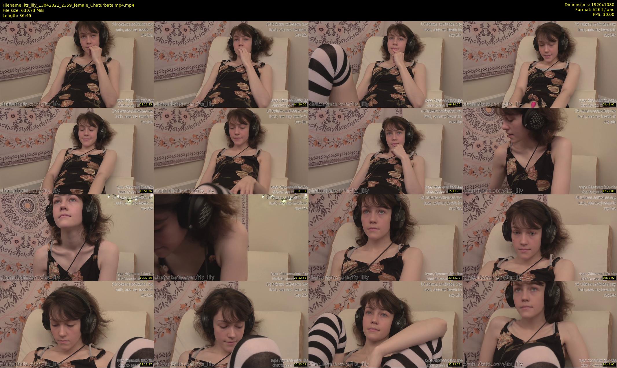 its_lily — 37 minute Chaturbate female cam show recording, 1080p, Apr 13, 2021