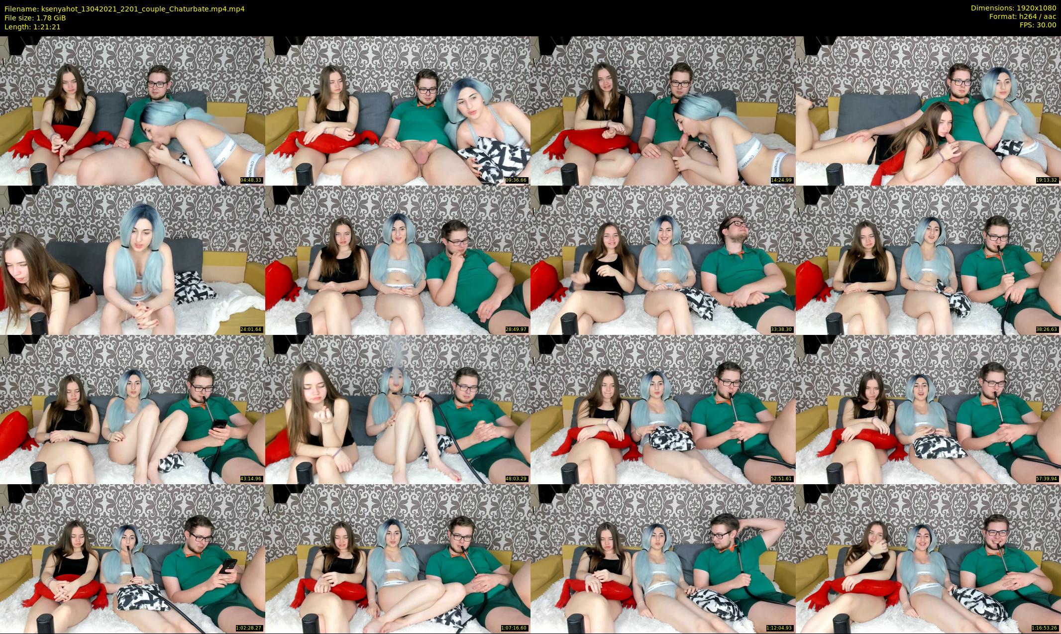 ksenyahot — 82 minute Chaturbate couple cam show recording, 1080p, Apr 13, 2021