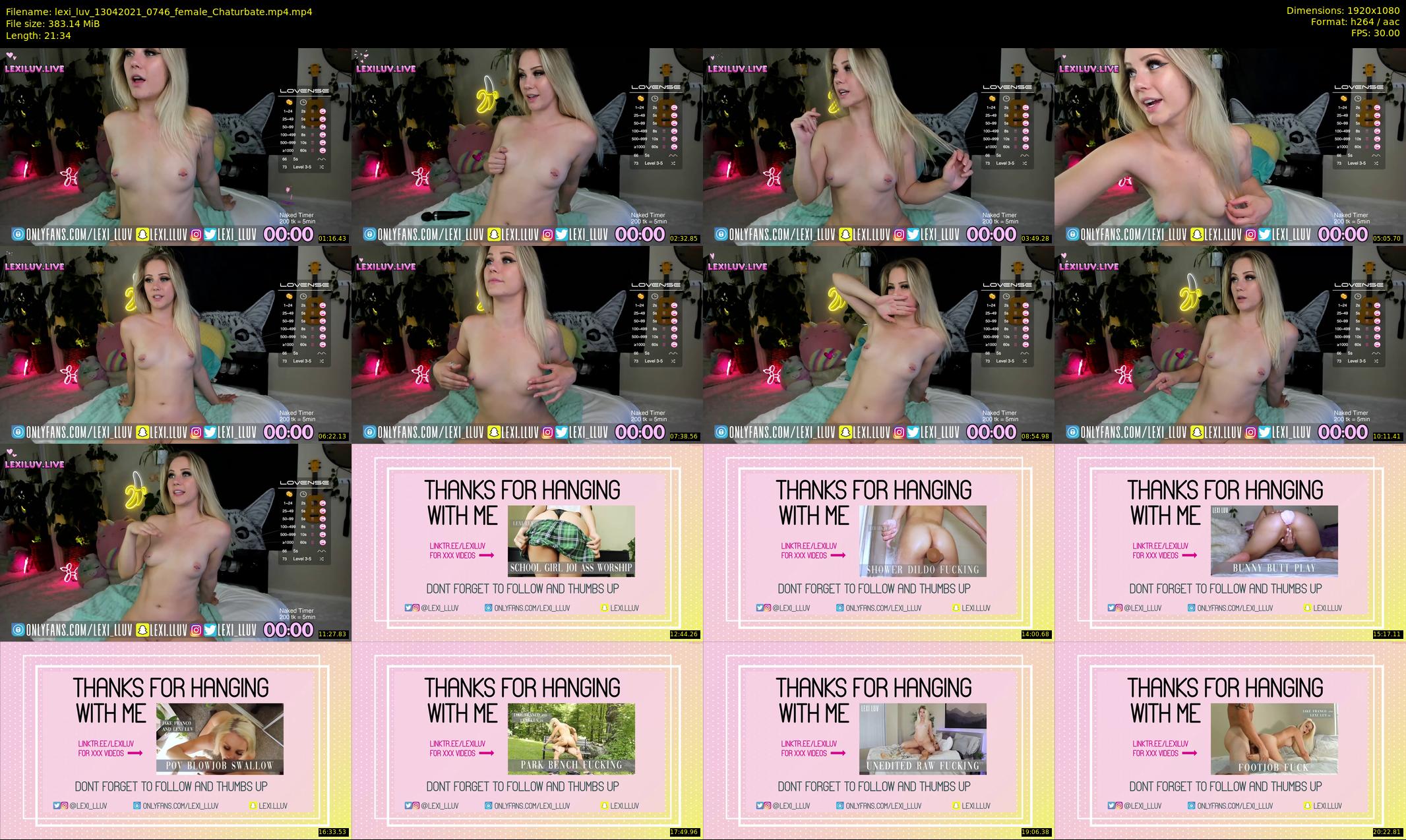 lexi_luv — 22 minute Chaturbate female cam show recording, 1080p, Apr 13, 2021