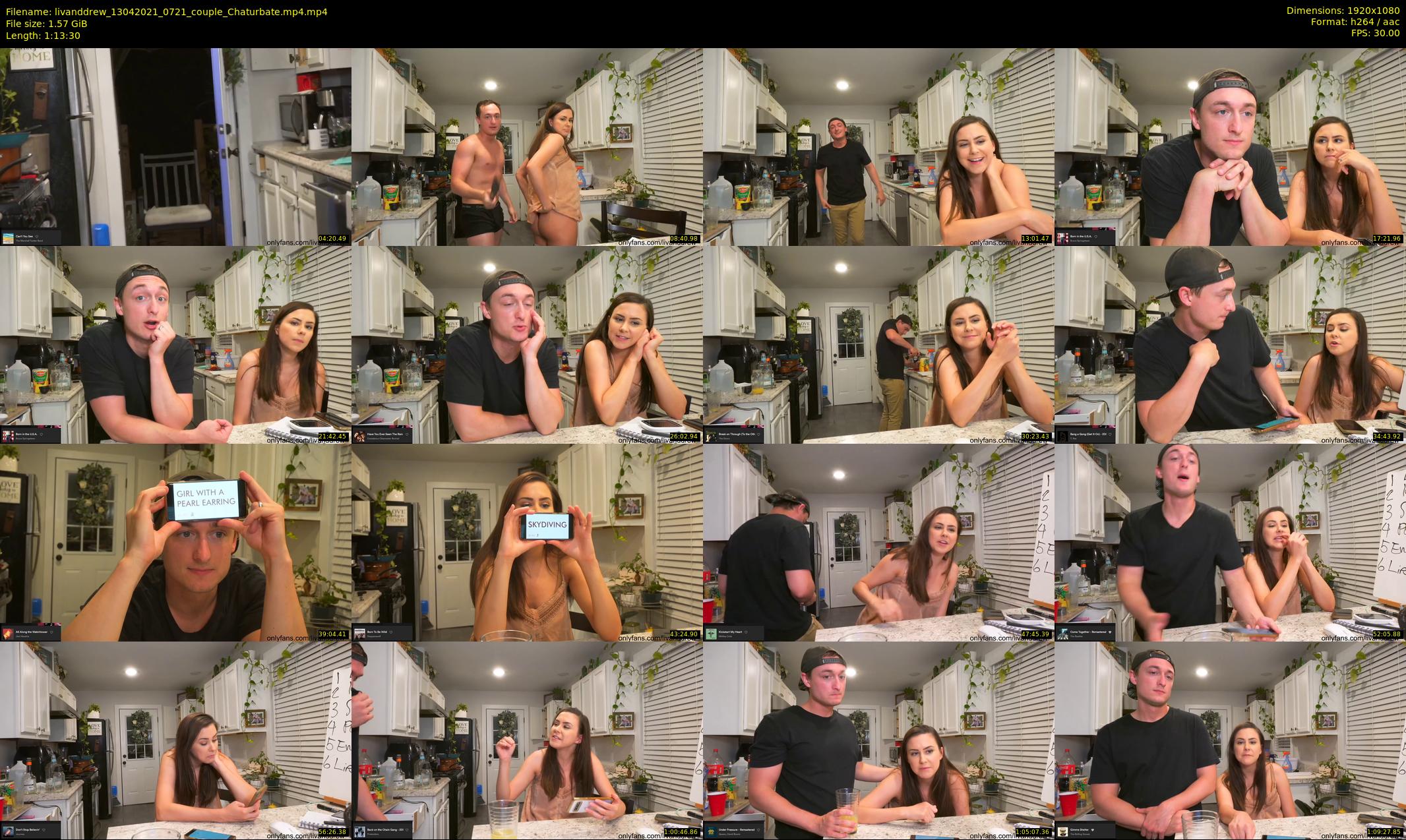 livanddrew — 74 minute Chaturbate couple cam show recording, 1080p, Apr 13, 2021