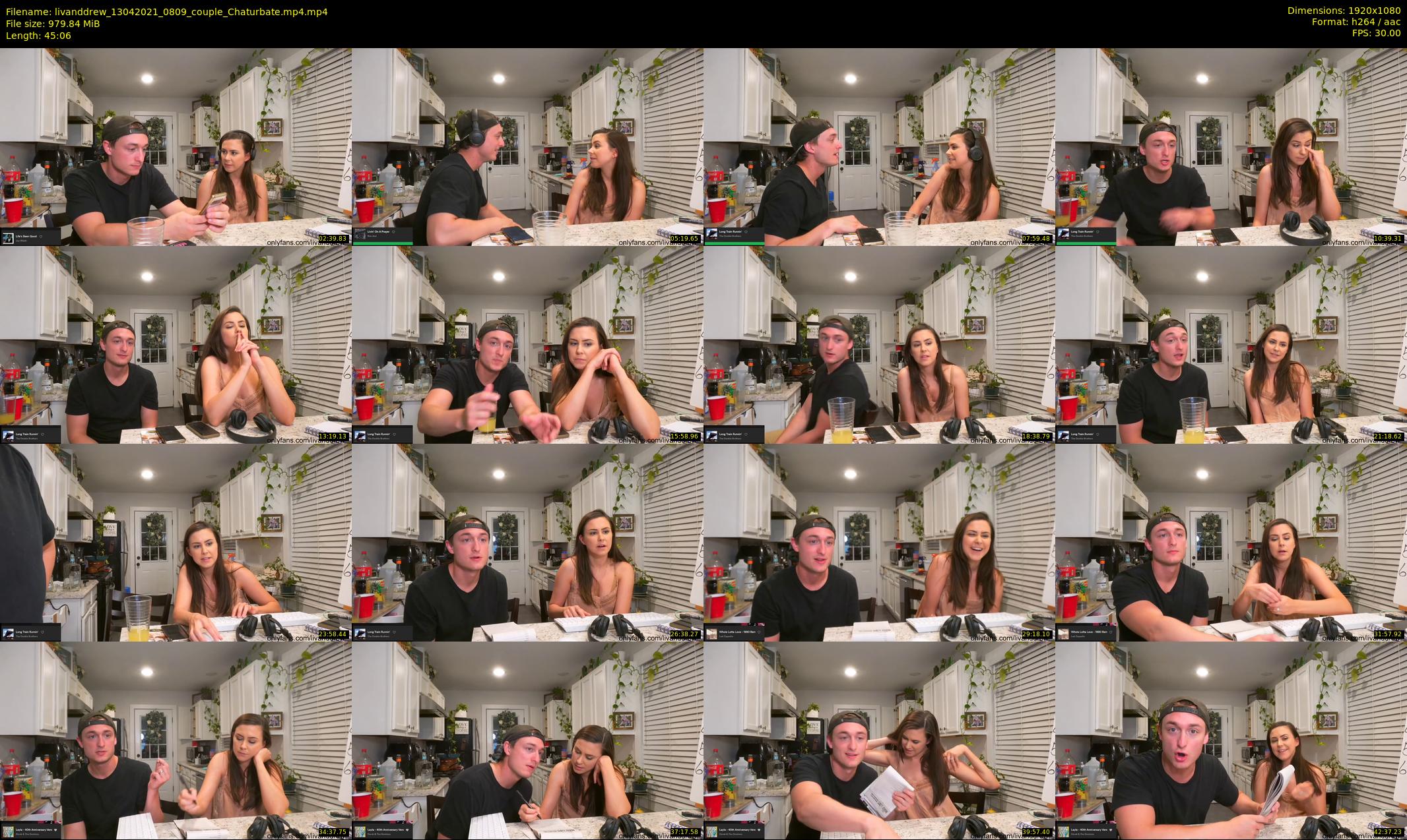 livanddrew — 46 minute Chaturbate couple cam show recording, 1080p, Apr 13, 2021