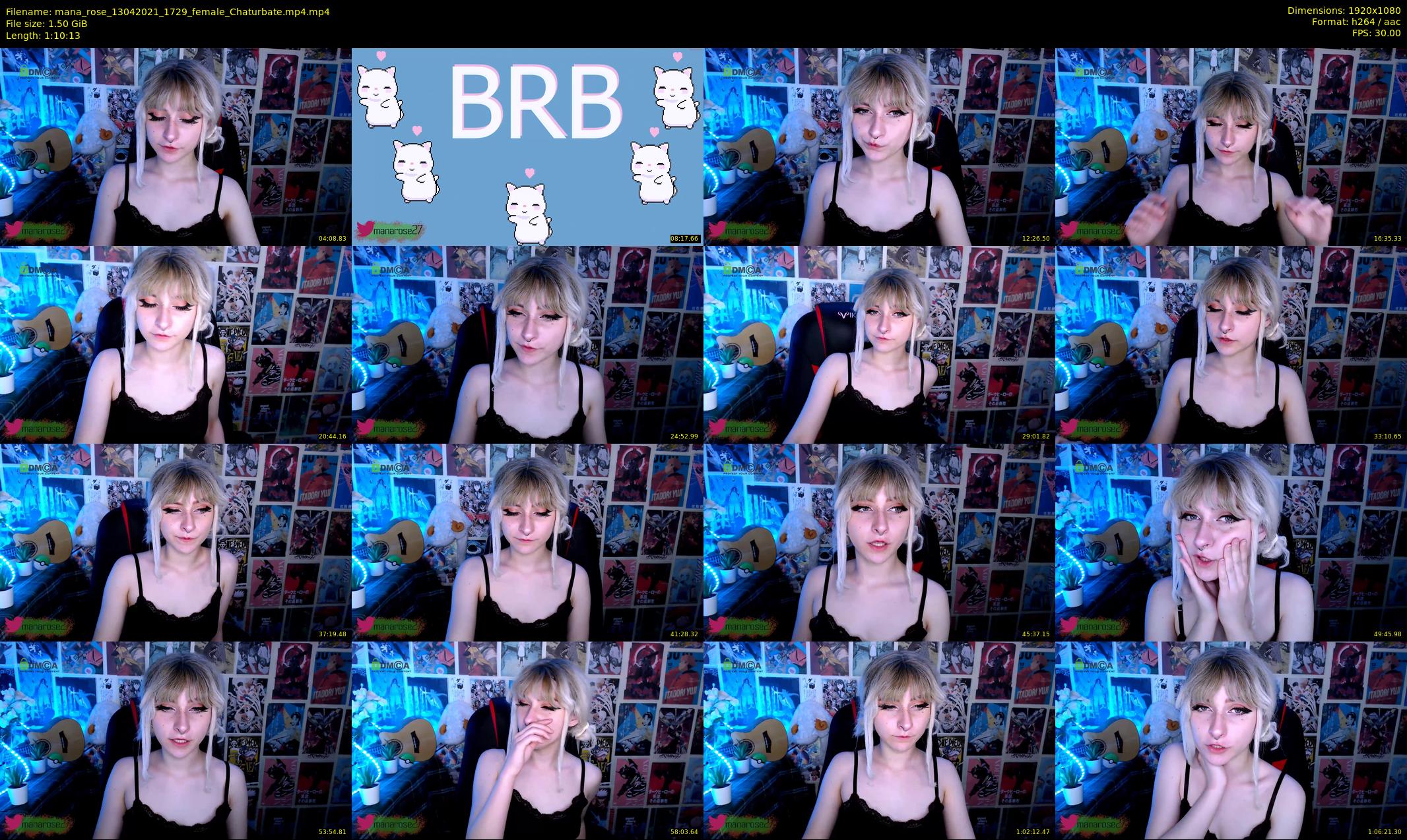 mana_rose — 71 minute Chaturbate female cam show recording, 1080p, Apr 13, 2021