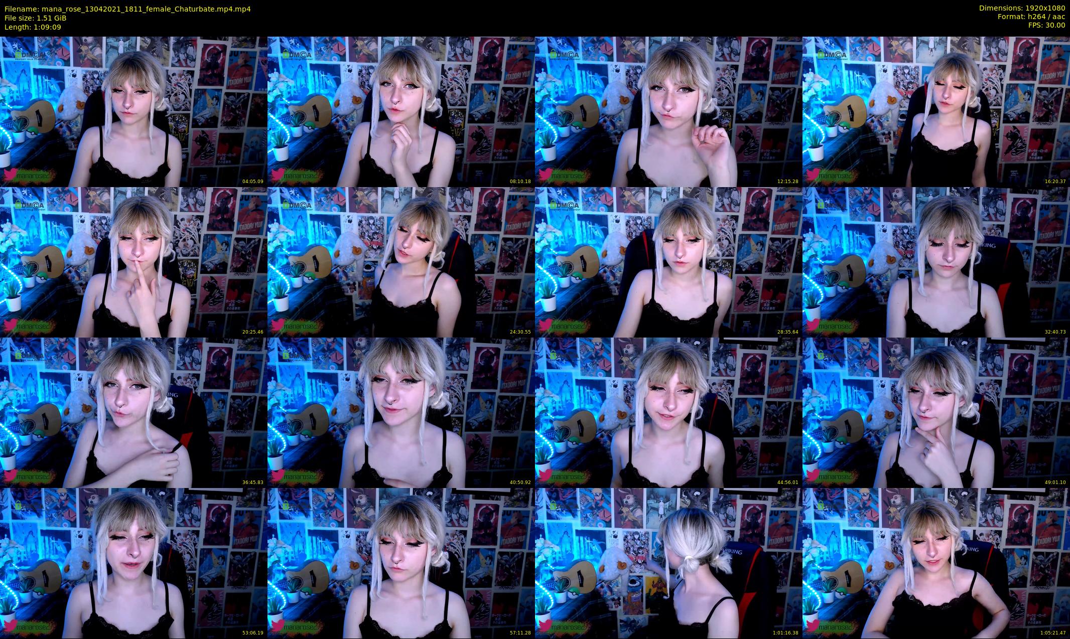mana_rose — 70 minute Chaturbate female cam show recording, 1080p, Apr 13, 2021