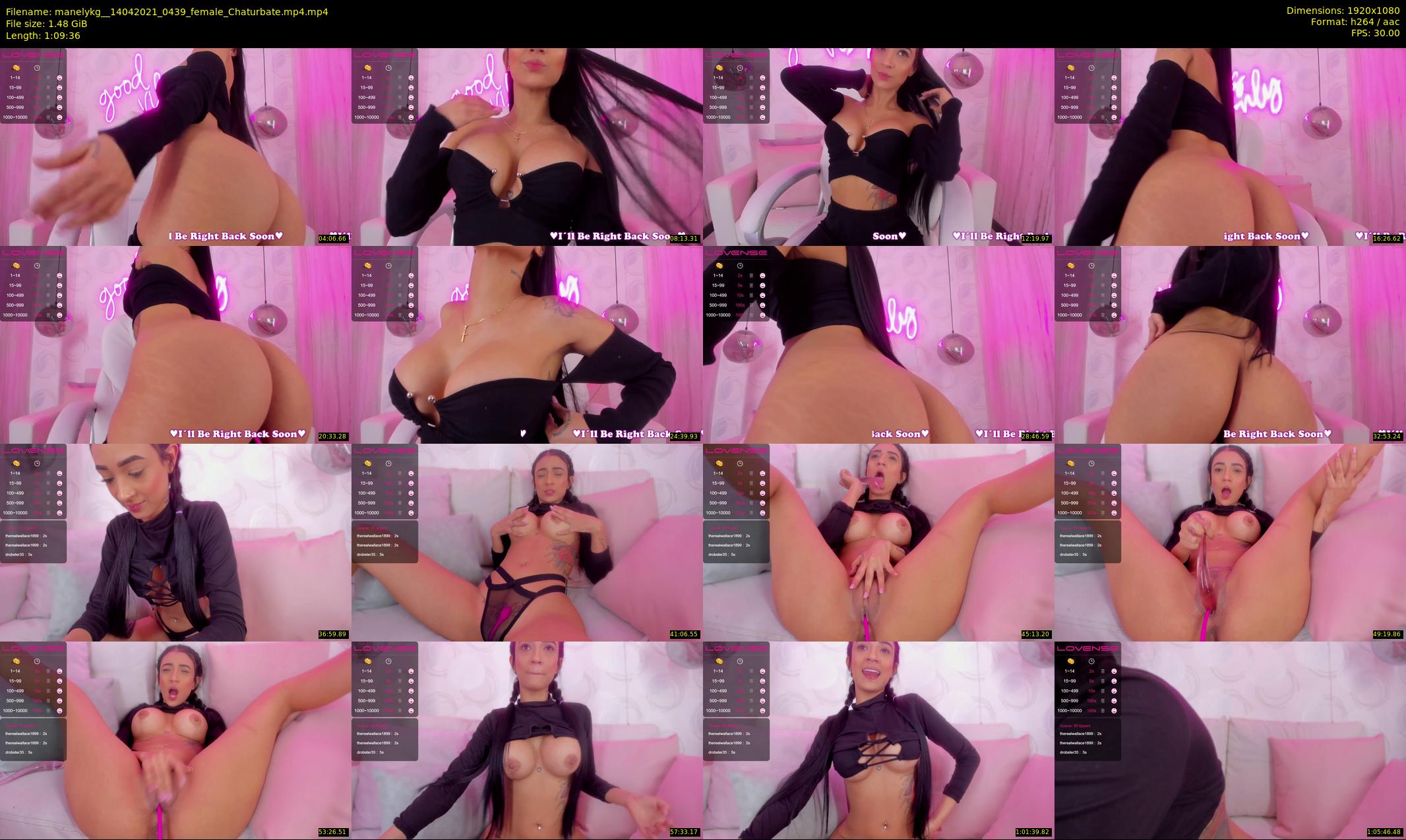 manelykg_ — 70 minute Chaturbate female cam show recording, 1080p, Apr 14, 2021