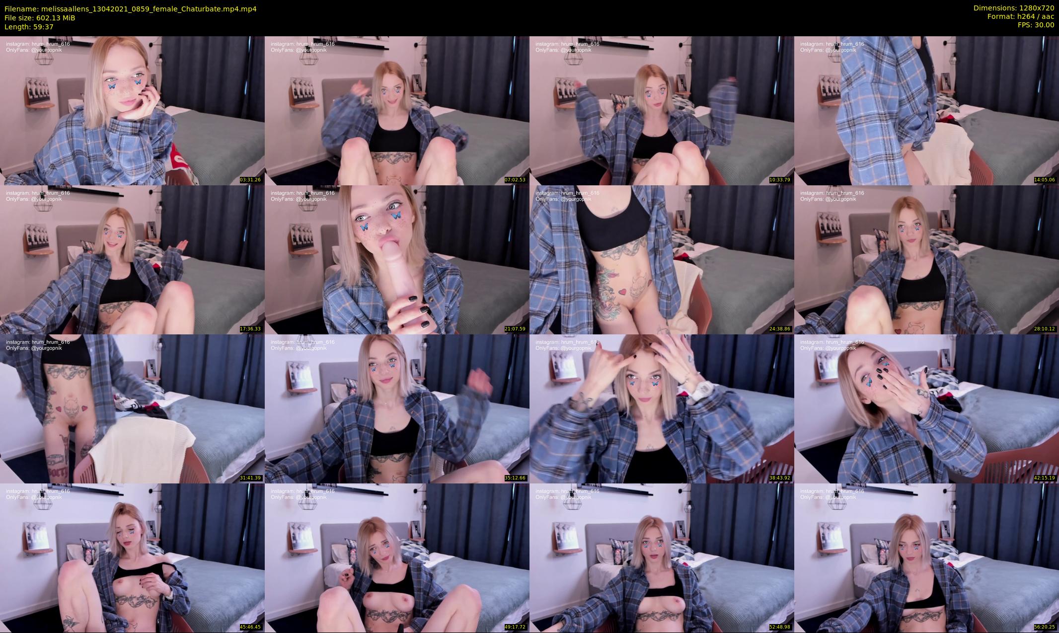 melissaallens — 60 minute Chaturbate female cam show recording, 720p, Apr 13, 2021