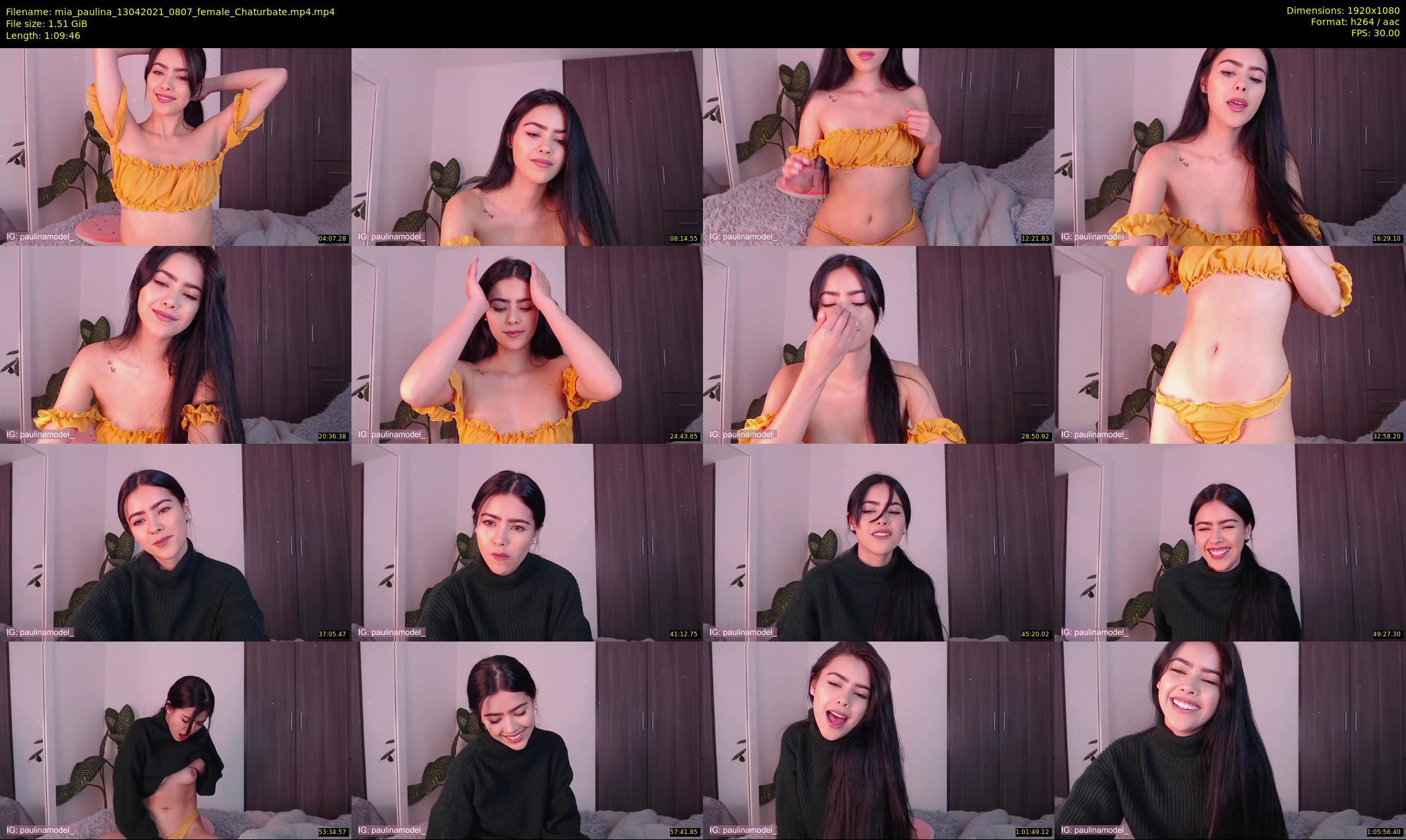 mia_paulina — 70 minute Chaturbate female cam show recording, 1080p, Apr 13, 2021