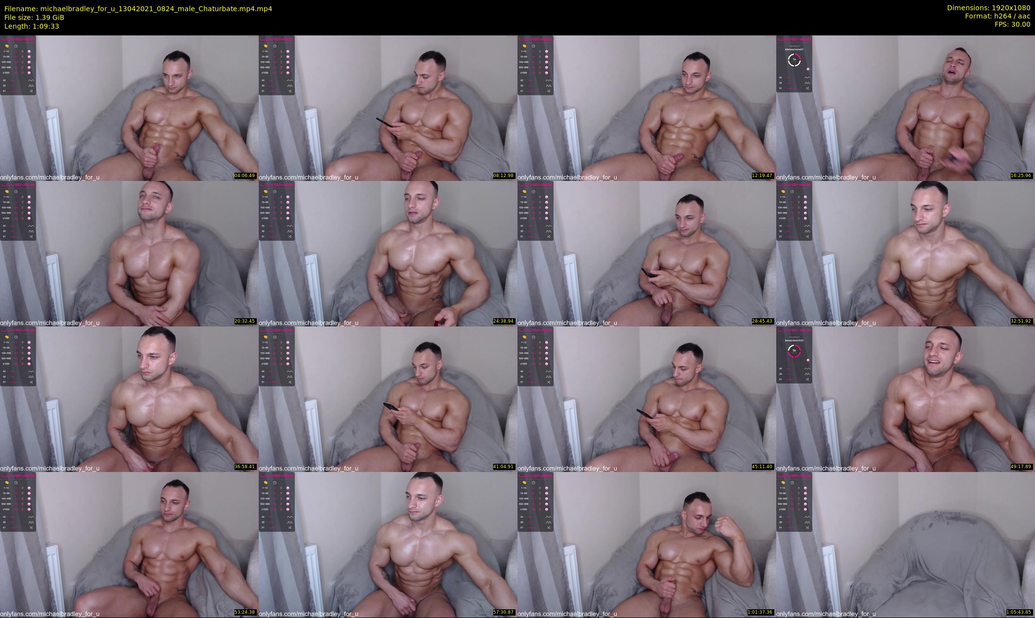 michaelbradley_for_u — 70 minute Chaturbate male cam show recording, 1080p, Apr 13, 2021