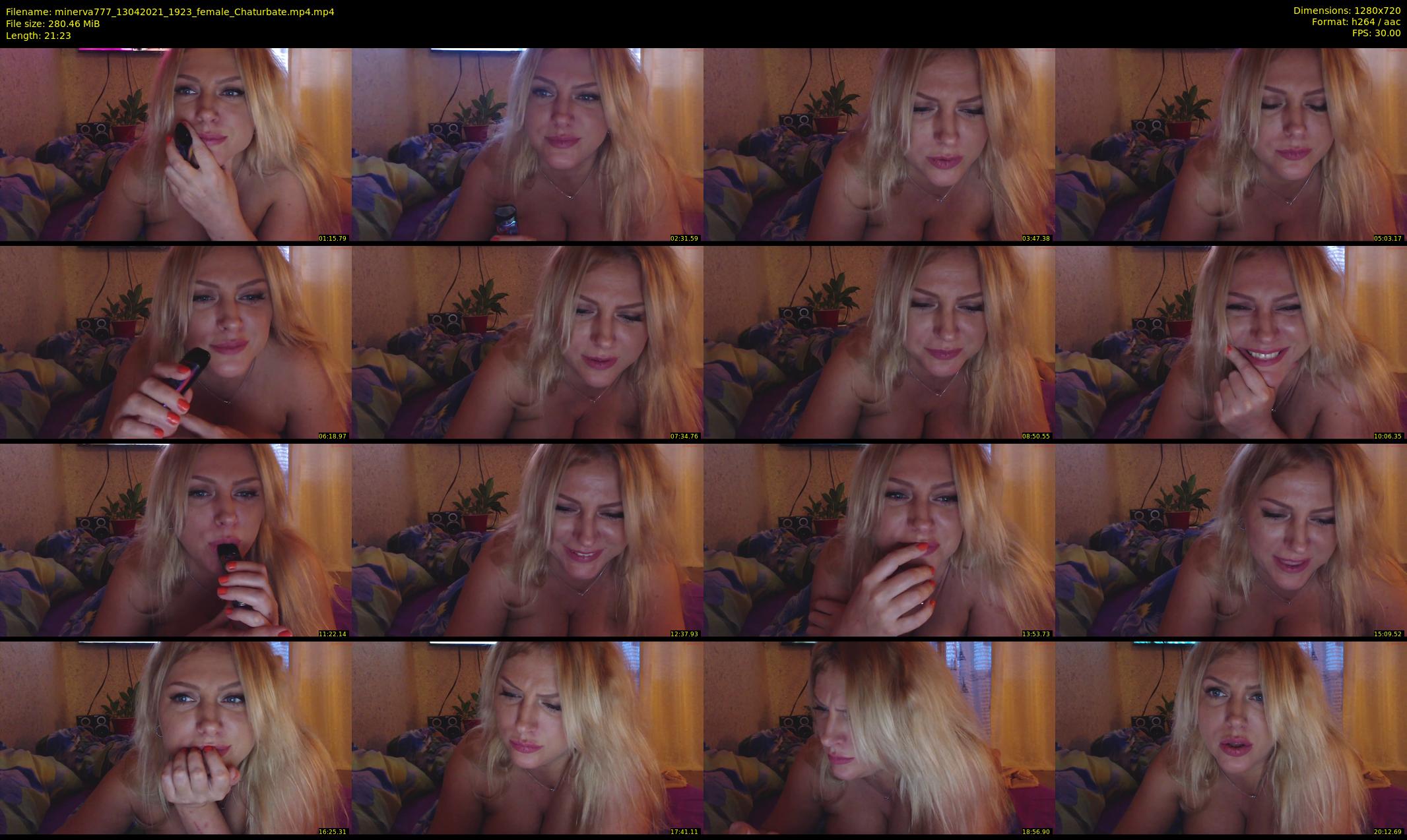 minerva777 — 22 minute Chaturbate female cam show recording, 720p, Apr 13, 2021