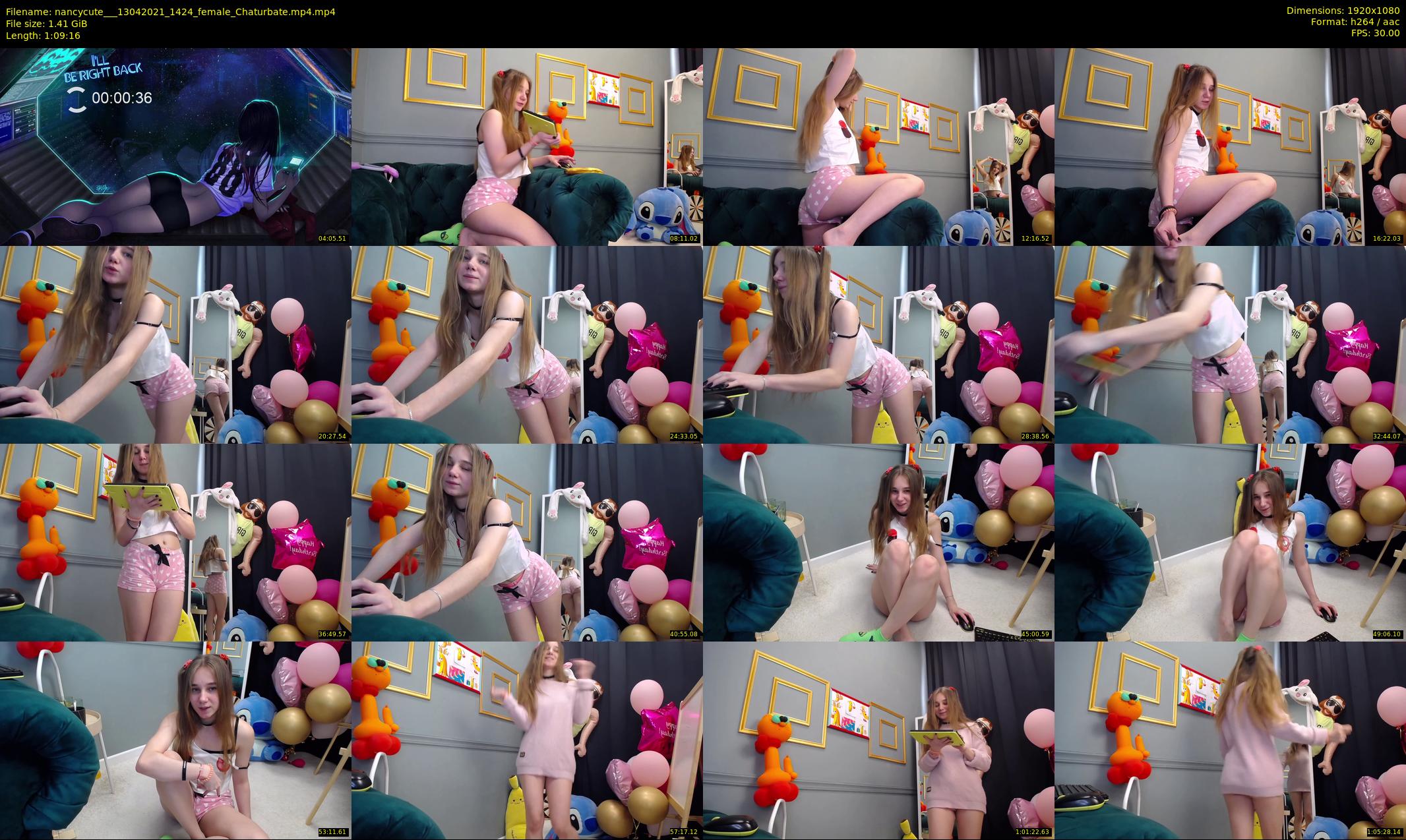 nancycute__ — 70 minute Chaturbate female cam show recording, 1080p, Apr 13, 2021