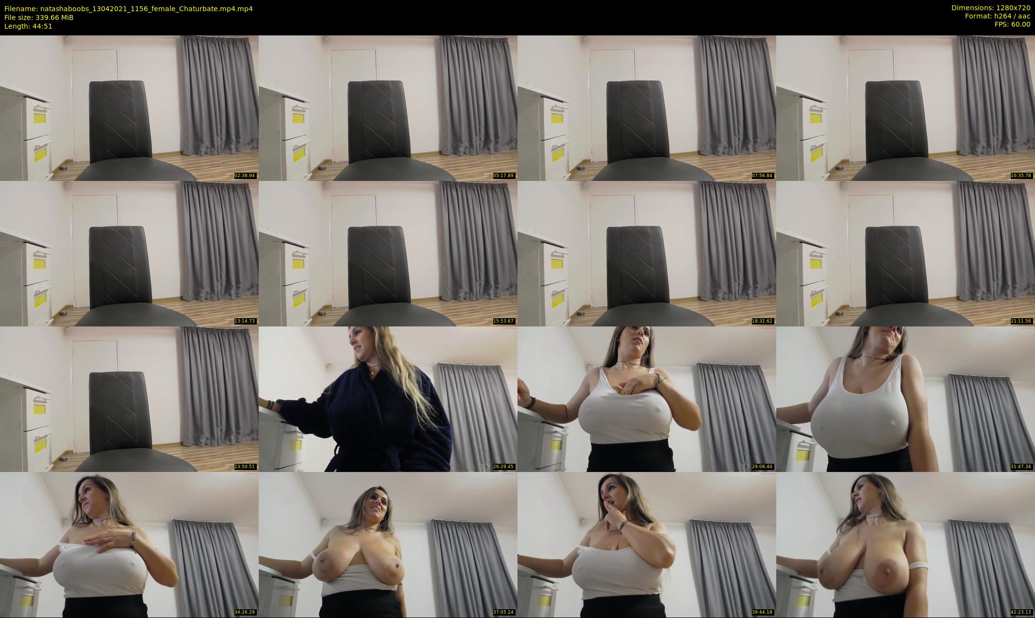 natashaboobs — 45 minute Chaturbate female cam show recording, 720p, Apr 13, 2021