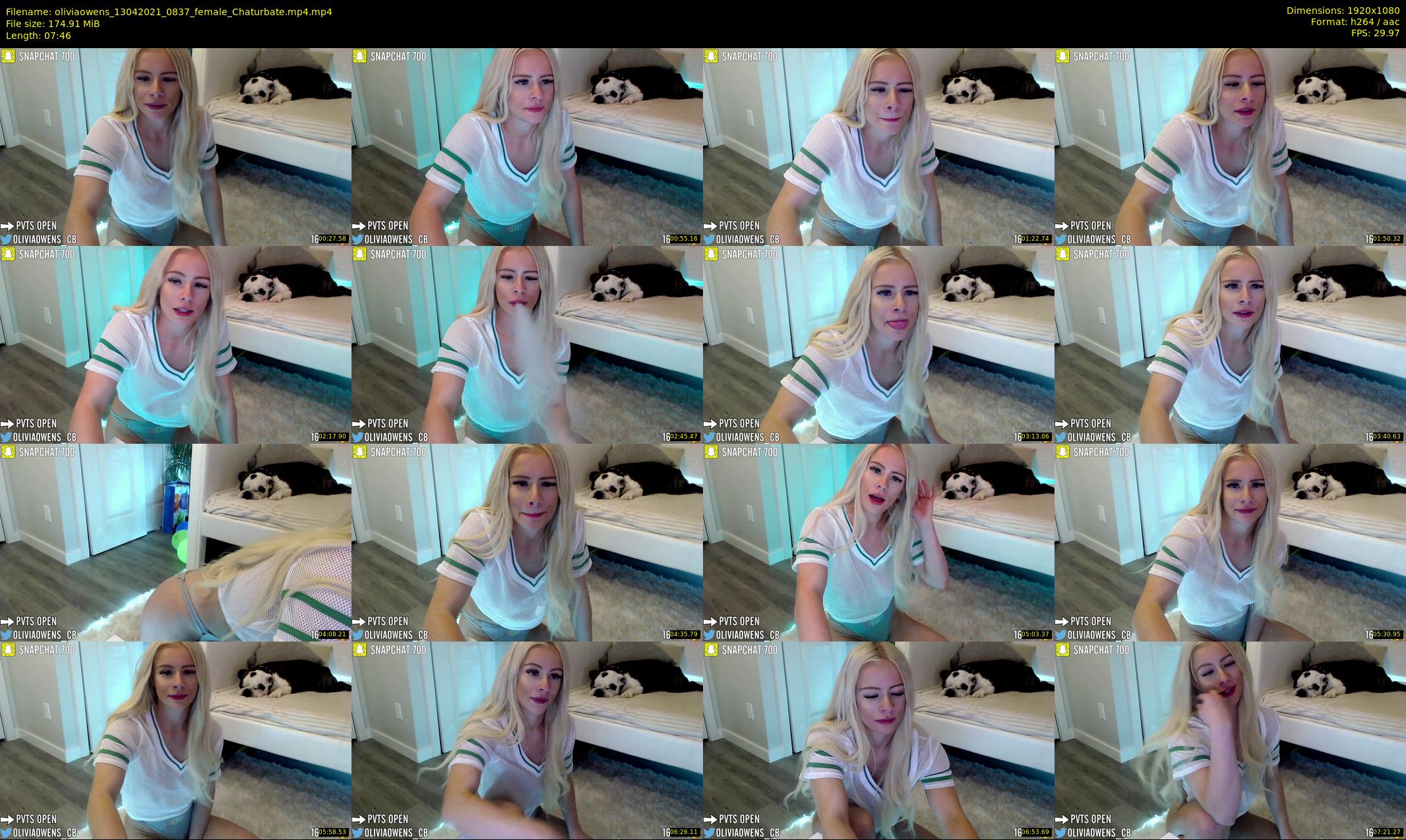 oliviaowens — 8 minute Chaturbate female cam show recording, 1080p, Apr 13, 2021