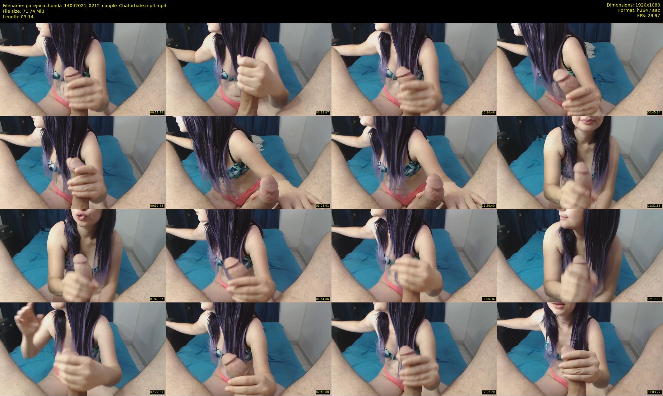 parejacachonda — 4 minute Chaturbate couple cam show recording, 1080p, Apr 14, 2021
