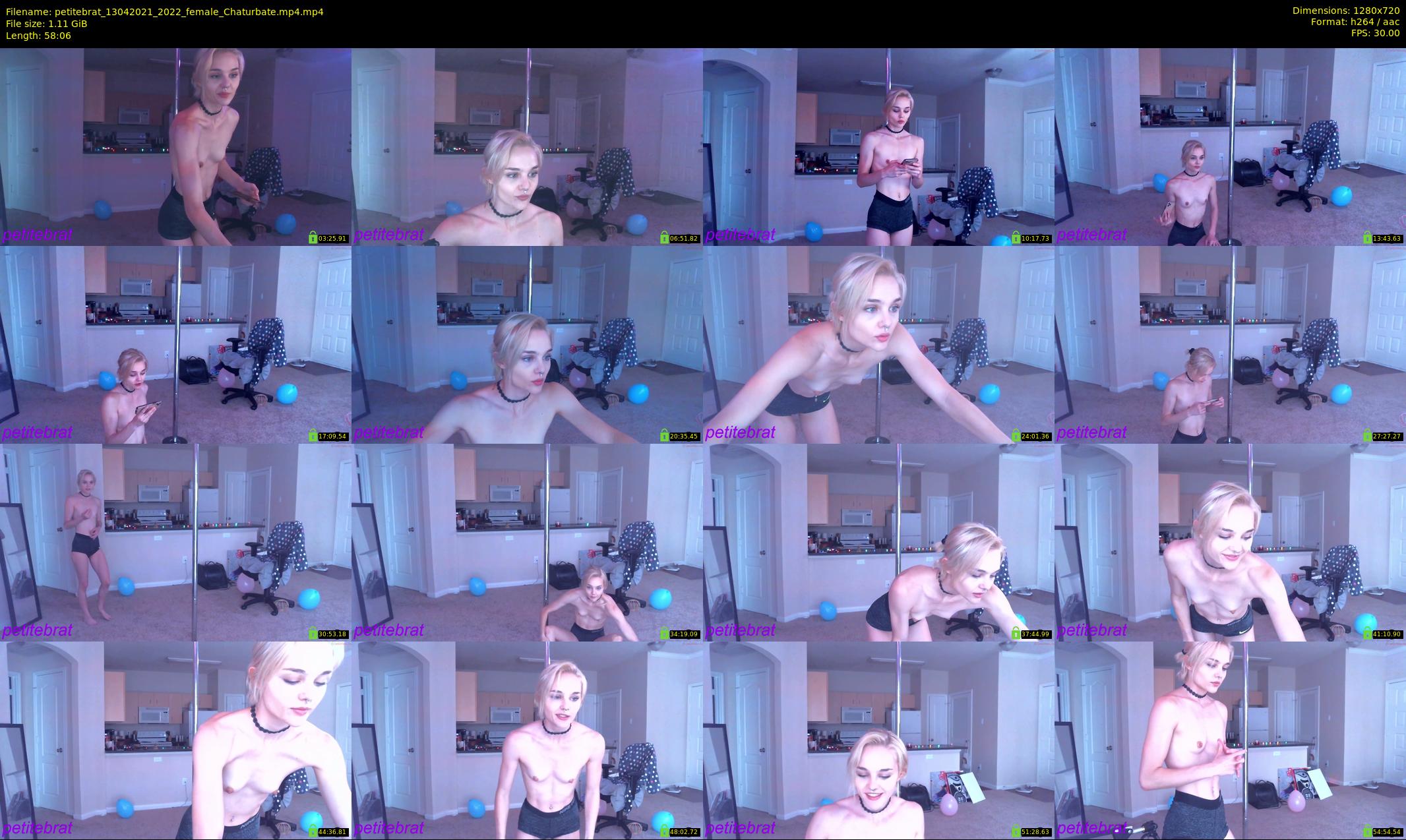 petitebrat — 59 minute Chaturbate female cam show recording, 720p, Apr 13, 2021