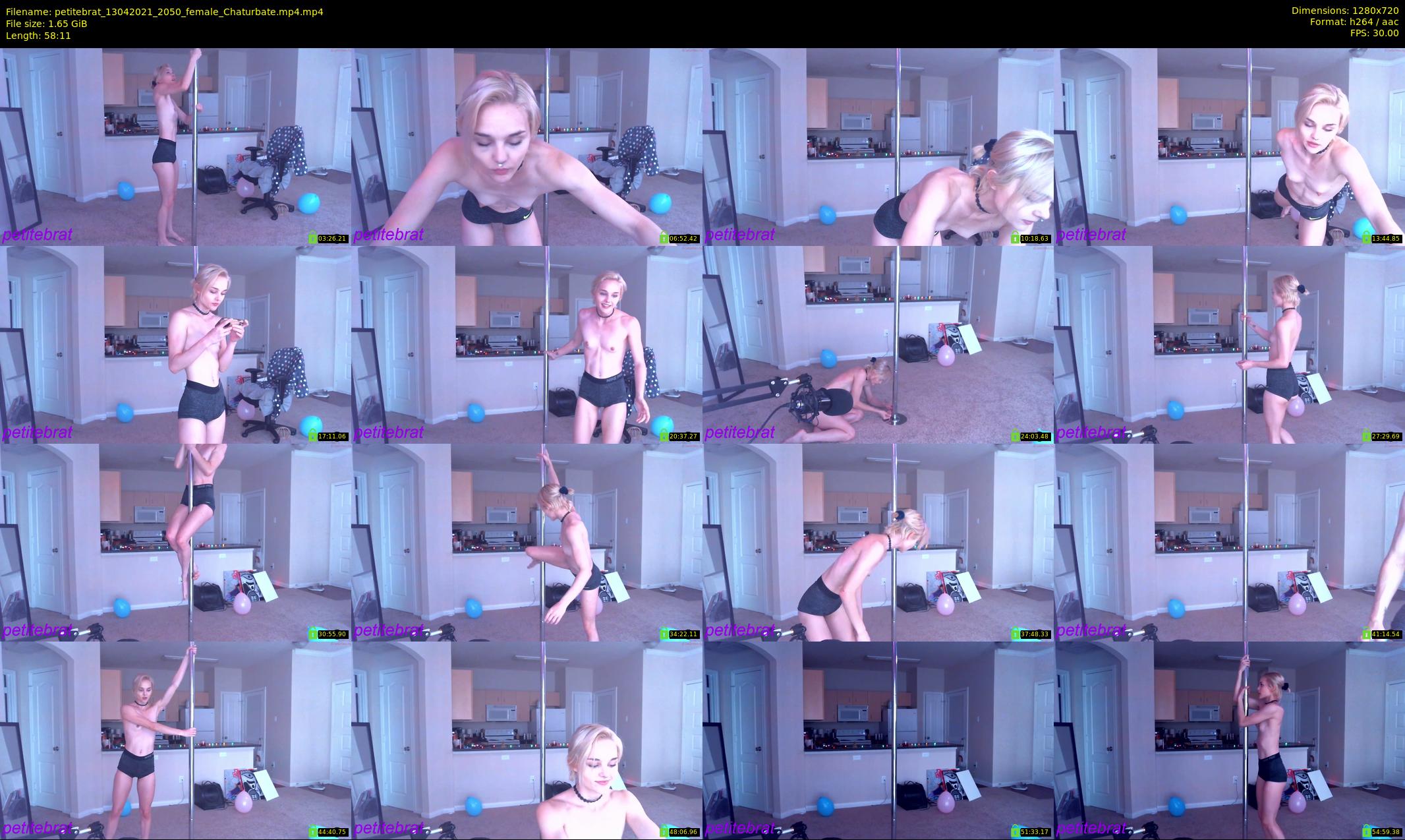 petitebrat — 59 minute Chaturbate female cam show recording, 720p, Apr 13, 2021