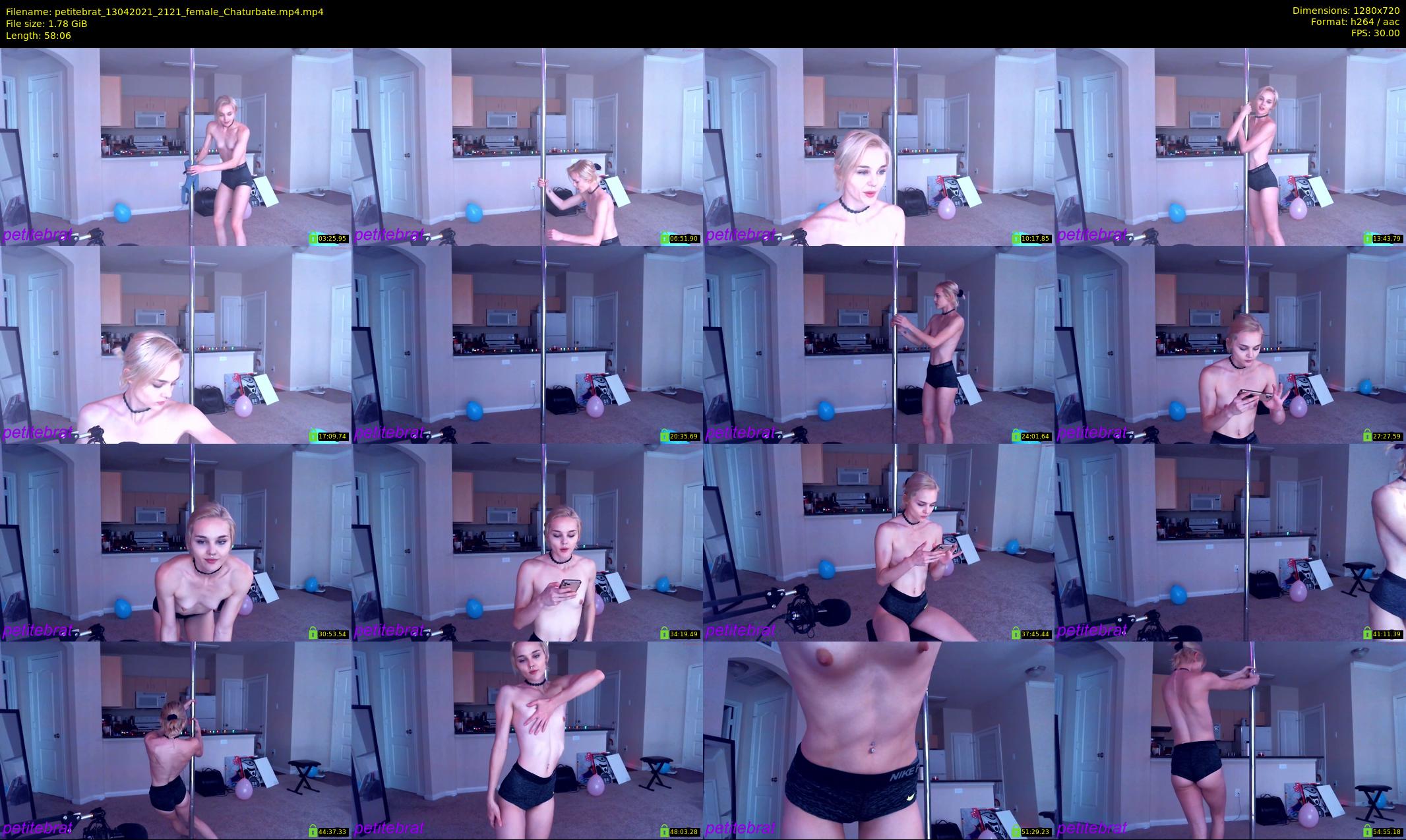 petitebrat — 59 minute Chaturbate female cam show recording, 720p, Apr 13, 2021