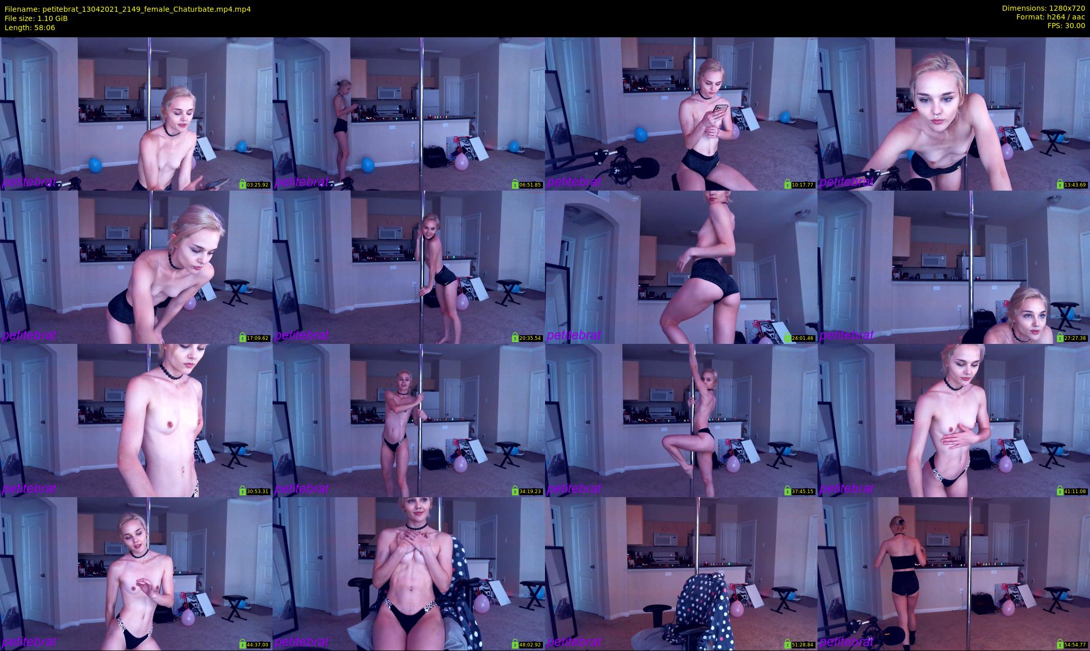 petitebrat — 59 minute Chaturbate female cam show recording, 720p, Apr 13, 2021