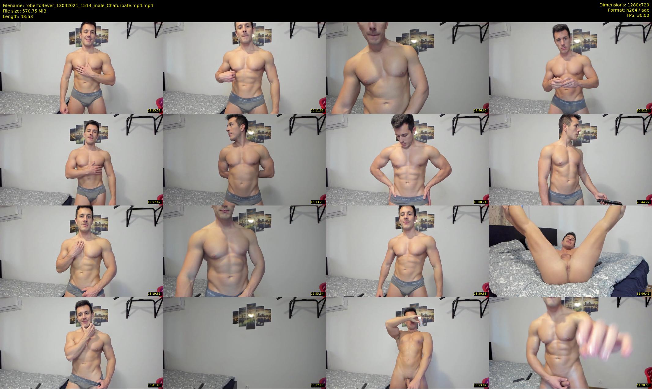 roberto4ever — 44 minute Chaturbate male cam show recording, 720p, Apr 13, 2021