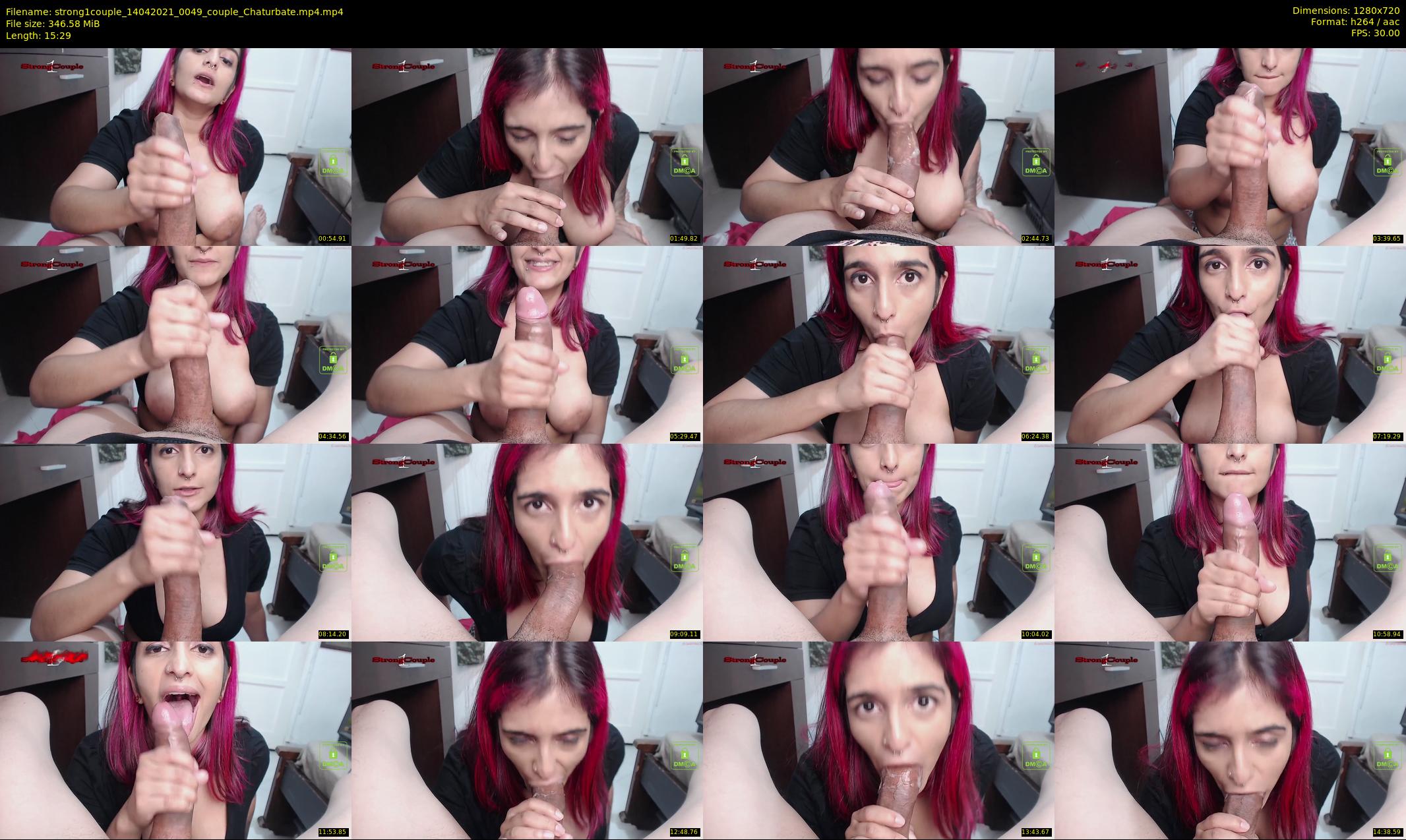 strong1couple — 16 minute Chaturbate couple cam show recording, 720p, Apr 14, 2021