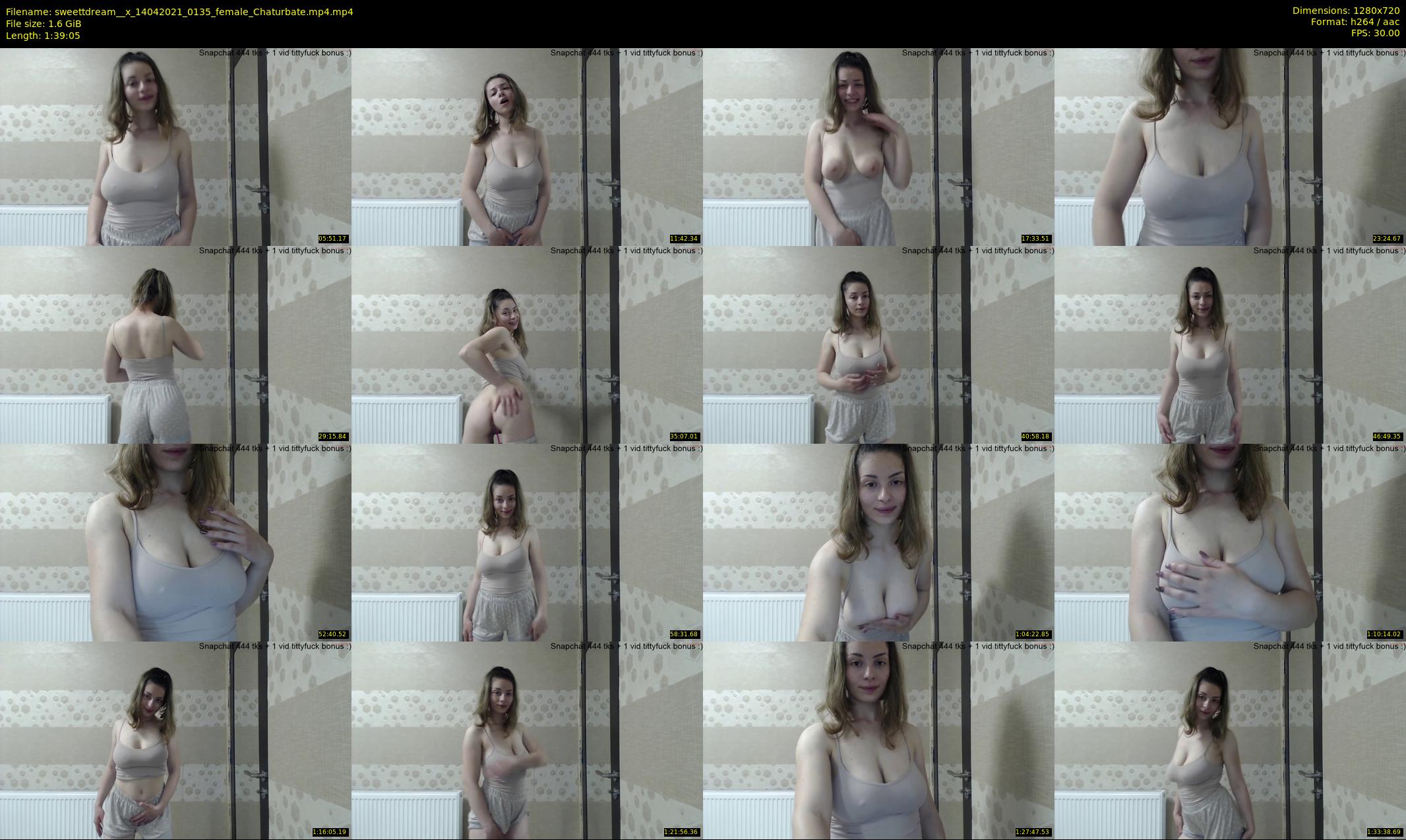 sweettdream__x — 100 minute Chaturbate female cam show recording, 720p, Apr 14, 2021
