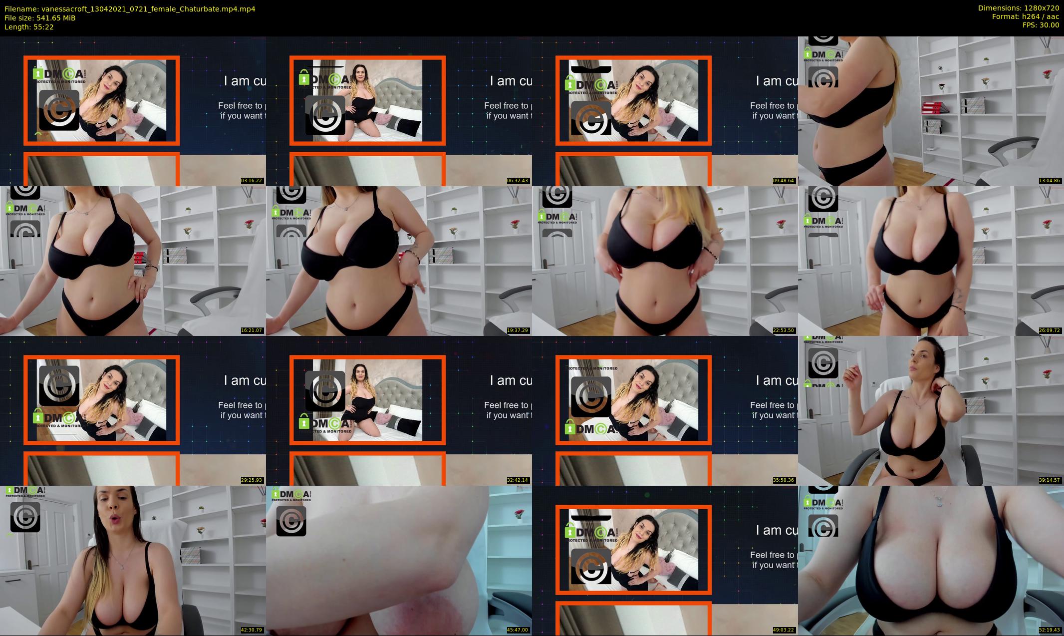 vanessacroft — 56 minute Chaturbate female cam show recording, 720p, Apr 13, 2021