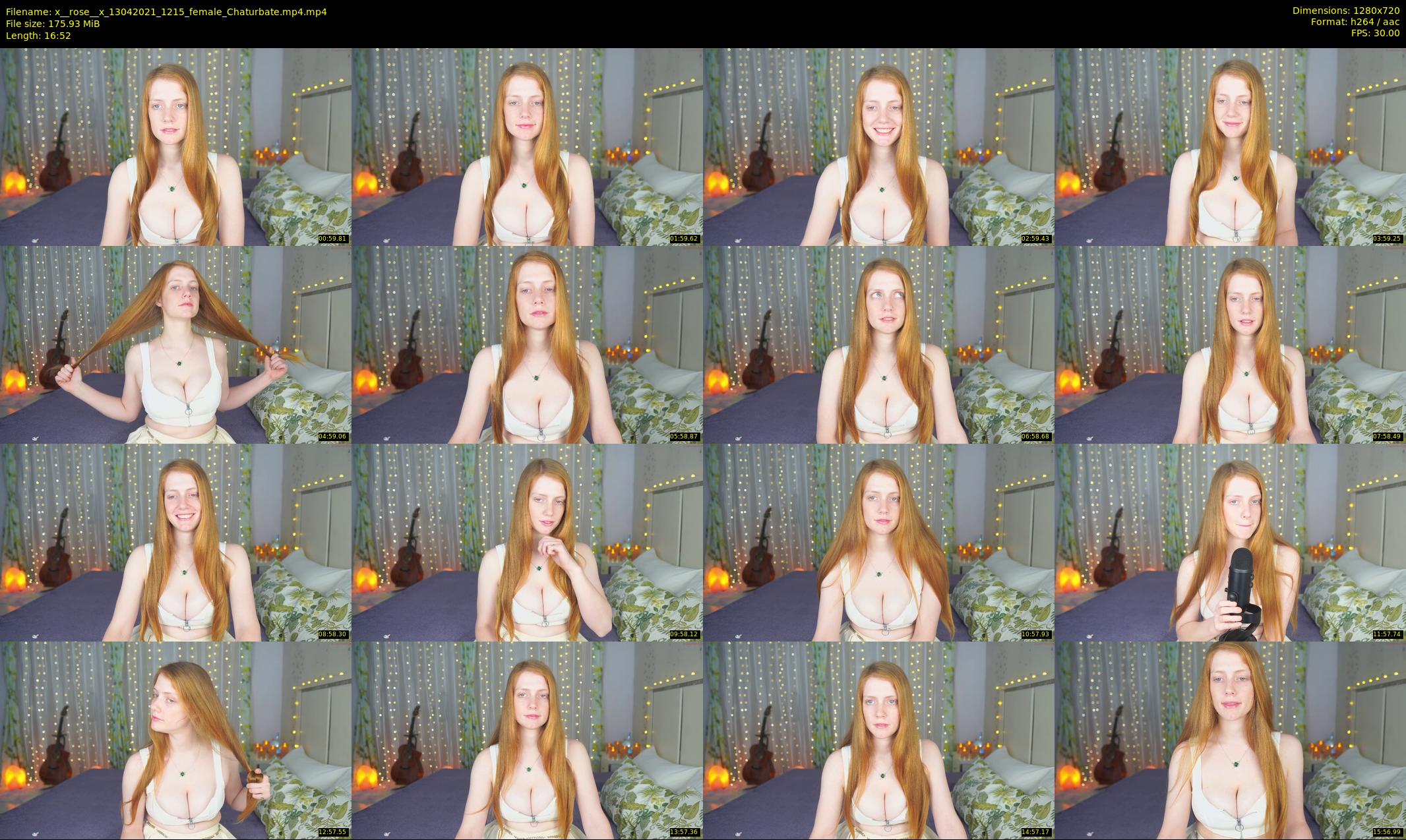 x__rose__x — 17 minute Chaturbate female cam show recording, 720p, Apr 13, 2021