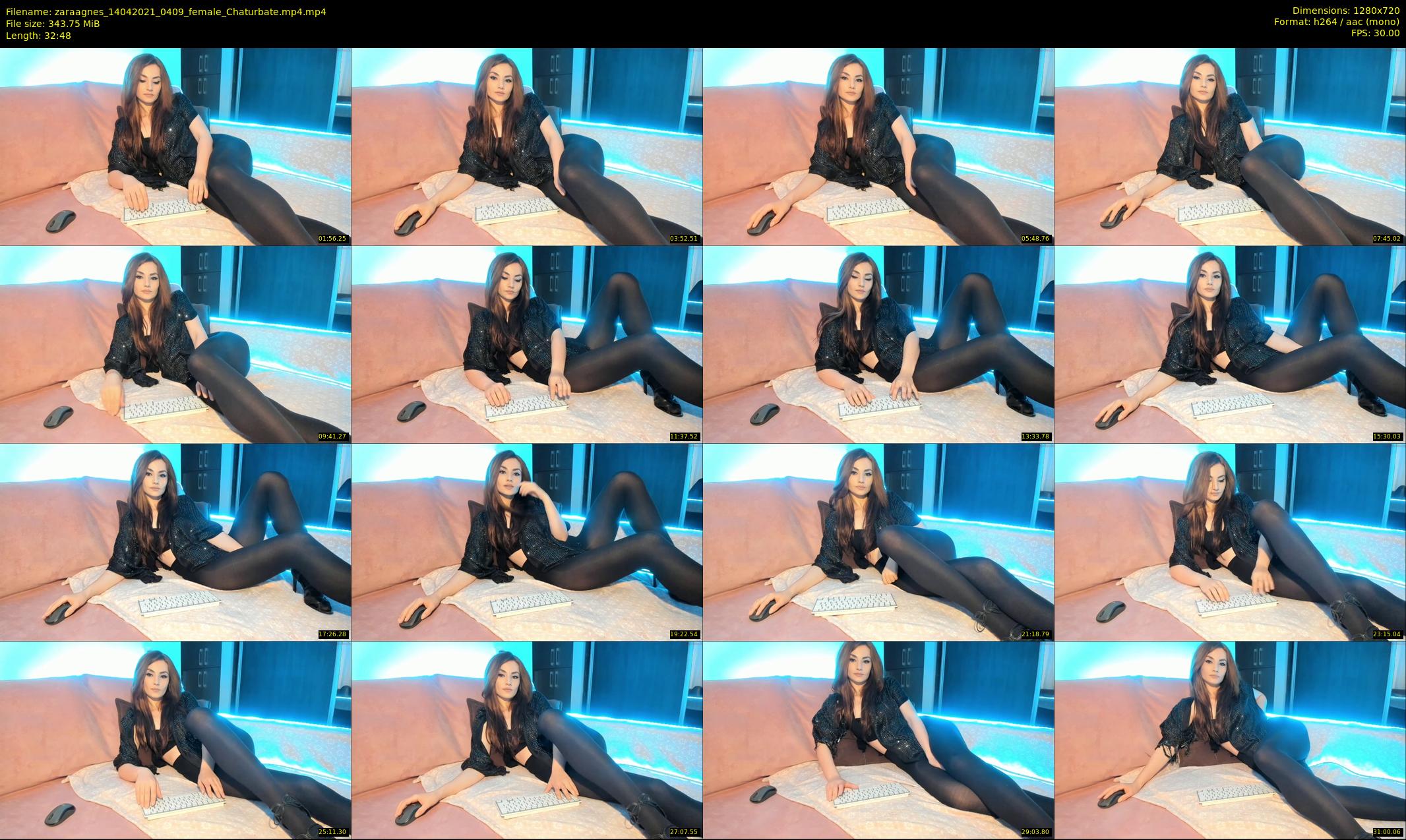 zaraagnes — 33 minute Chaturbate female cam show recording, 720p, Apr 14, 2021