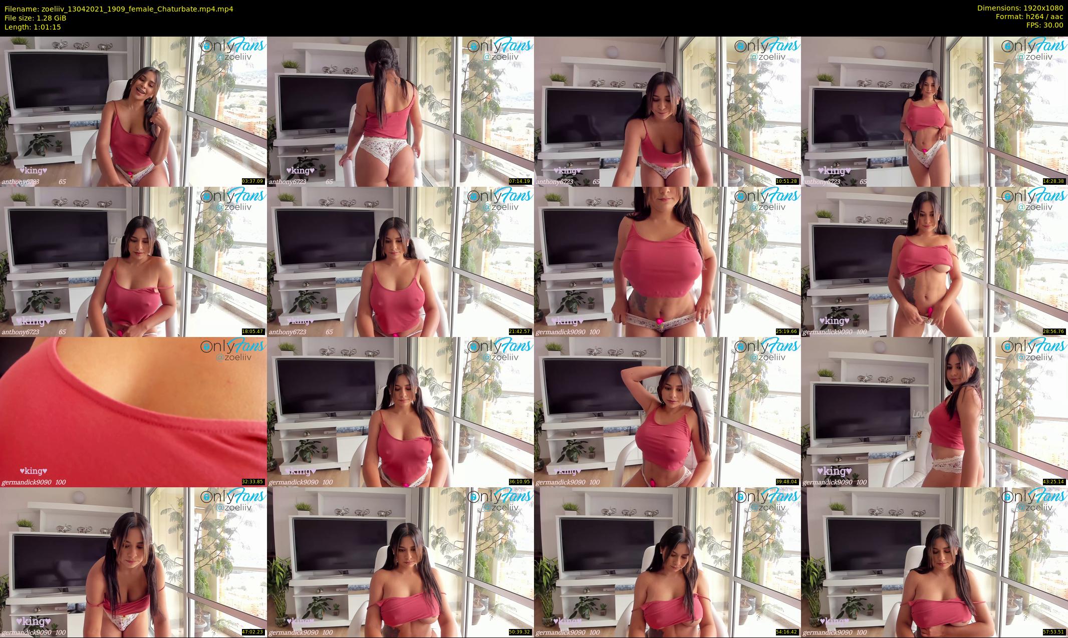 zoeliiv — 62 minute Chaturbate female cam show recording, 1080p, Apr 13, 2021