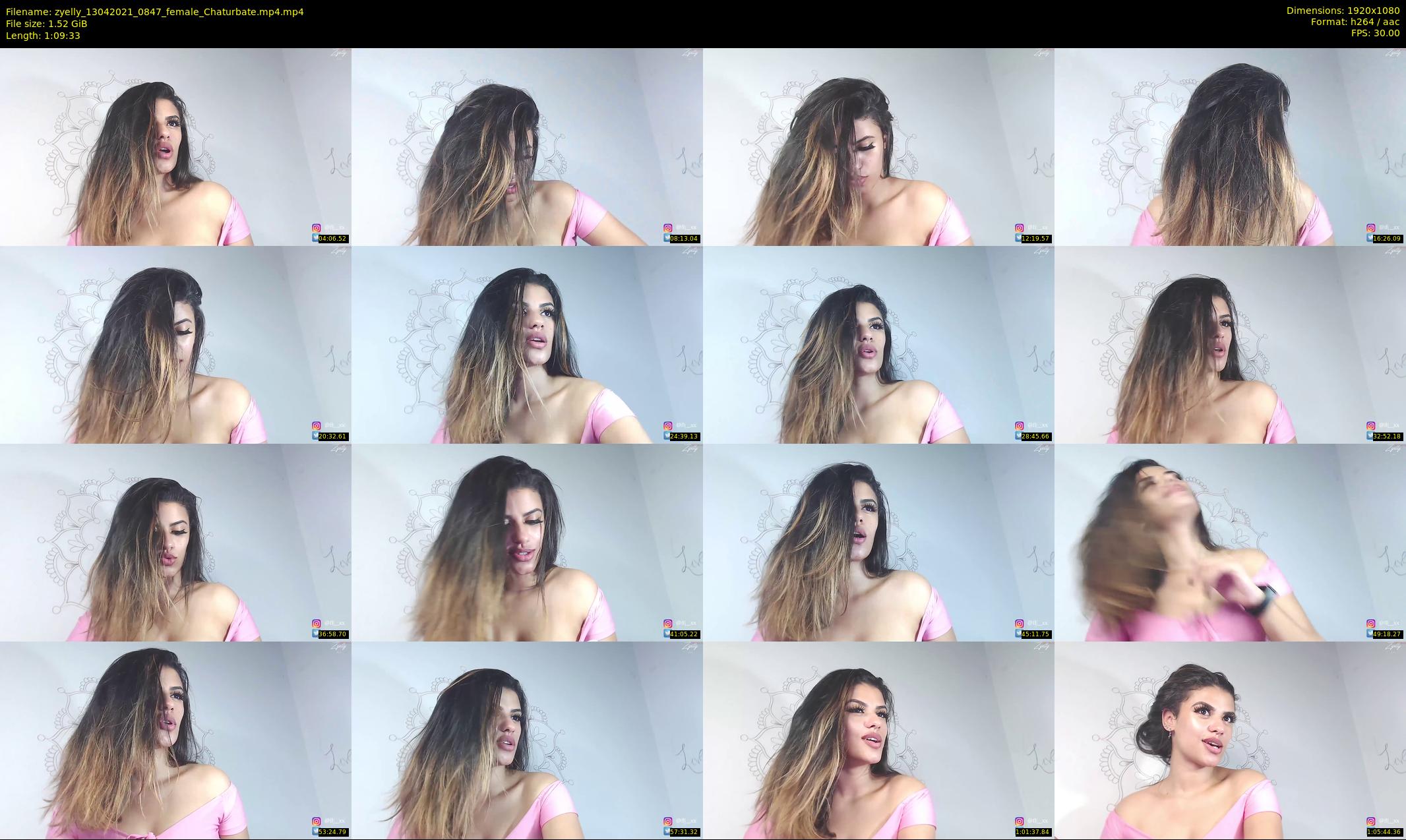 zyelly — 70 minute Chaturbate female cam show recording, 1080p, Apr 13, 2021