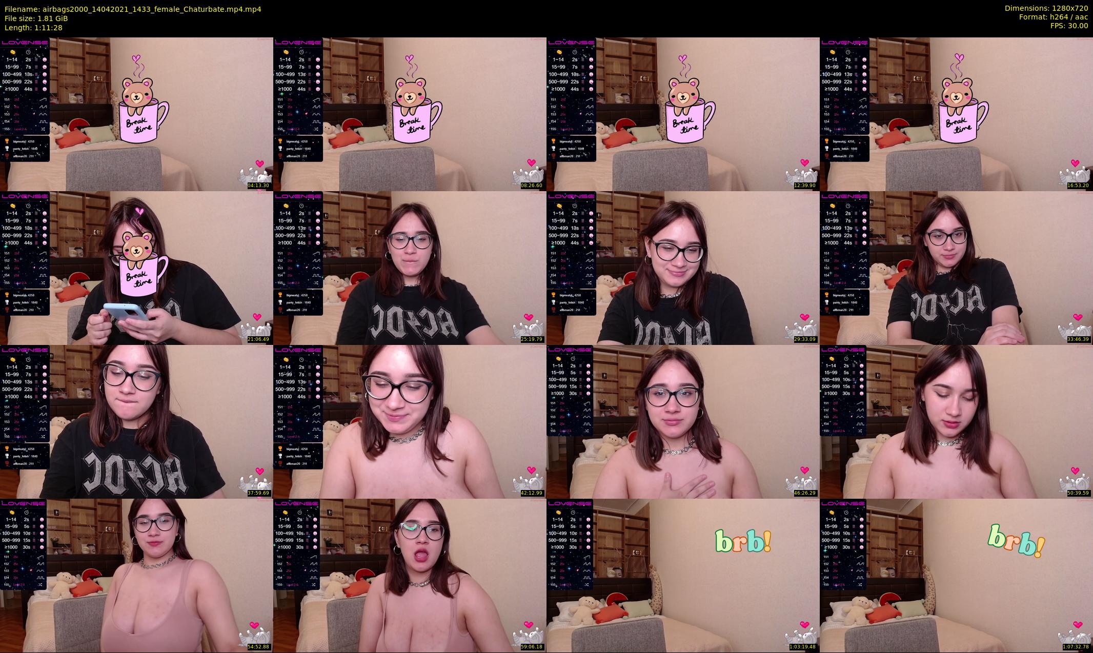 airbags2000 — 72 minute Chaturbate female cam show recording, 720p, Apr 14, 2021