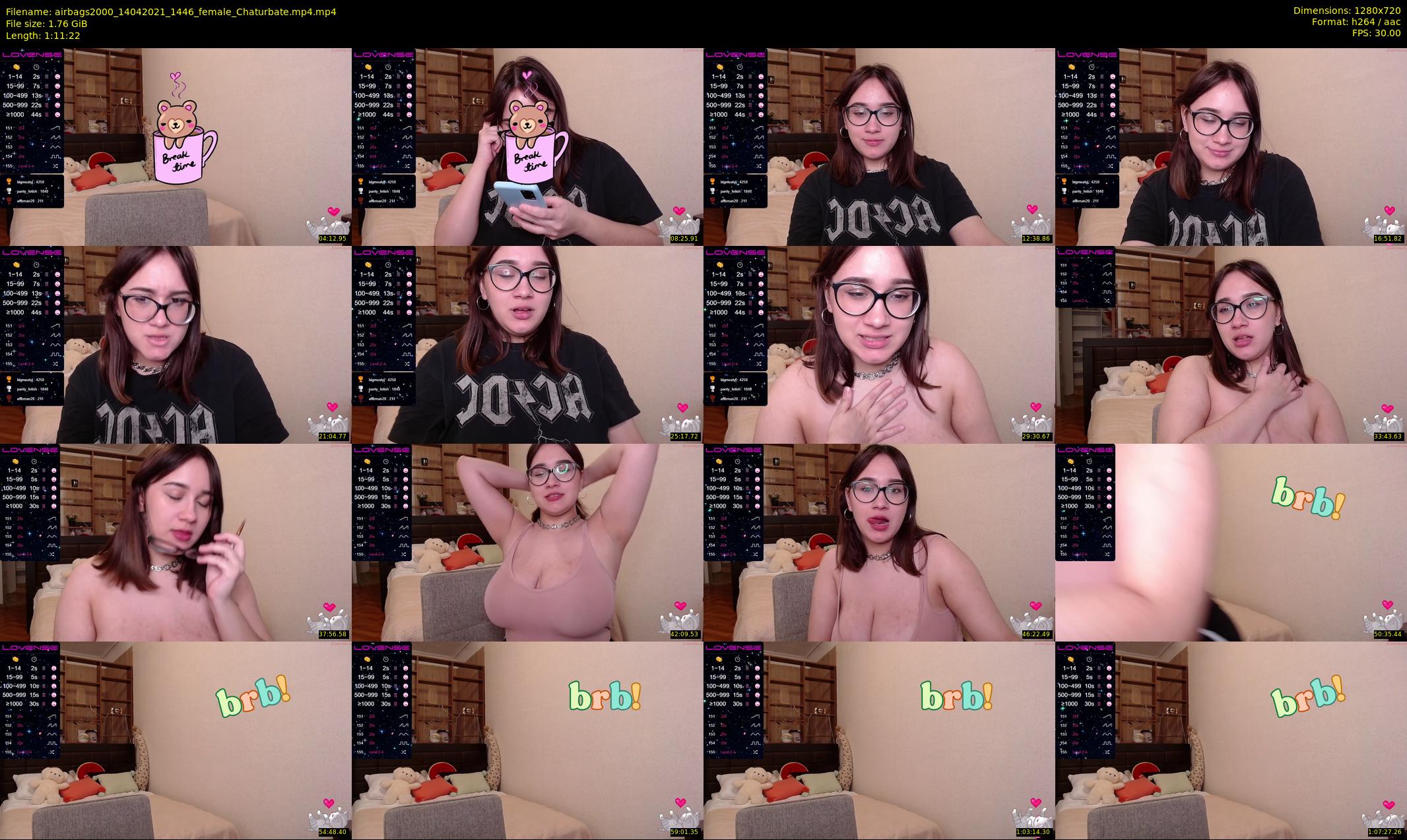 airbags2000 — 72 minute Chaturbate female cam show recording, 720p, Apr 14, 2021