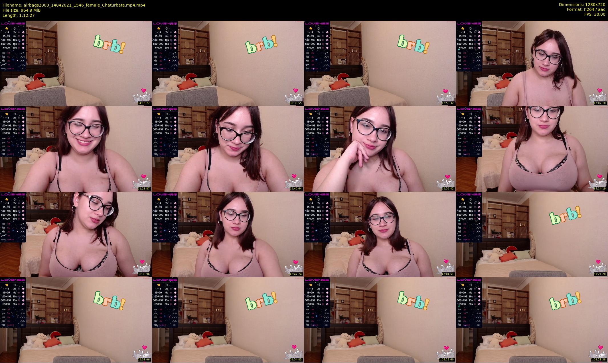 airbags2000 — 73 minute Chaturbate female cam show recording, 720p, Apr 14, 2021