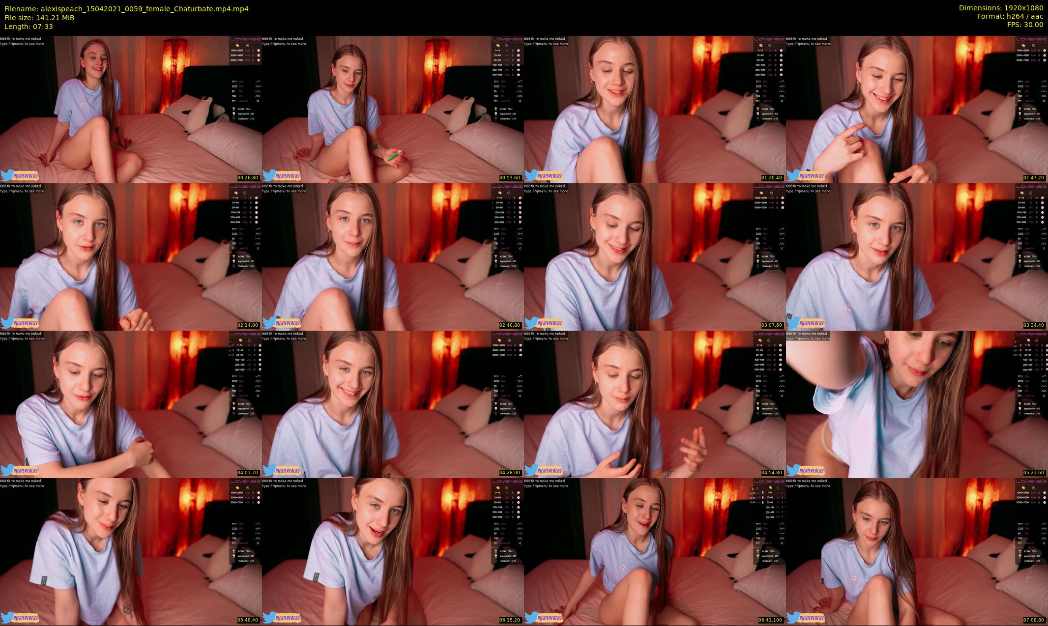 alexispeach — 8 minute Chaturbate female cam show recording, 1080p, Apr 15, 2021