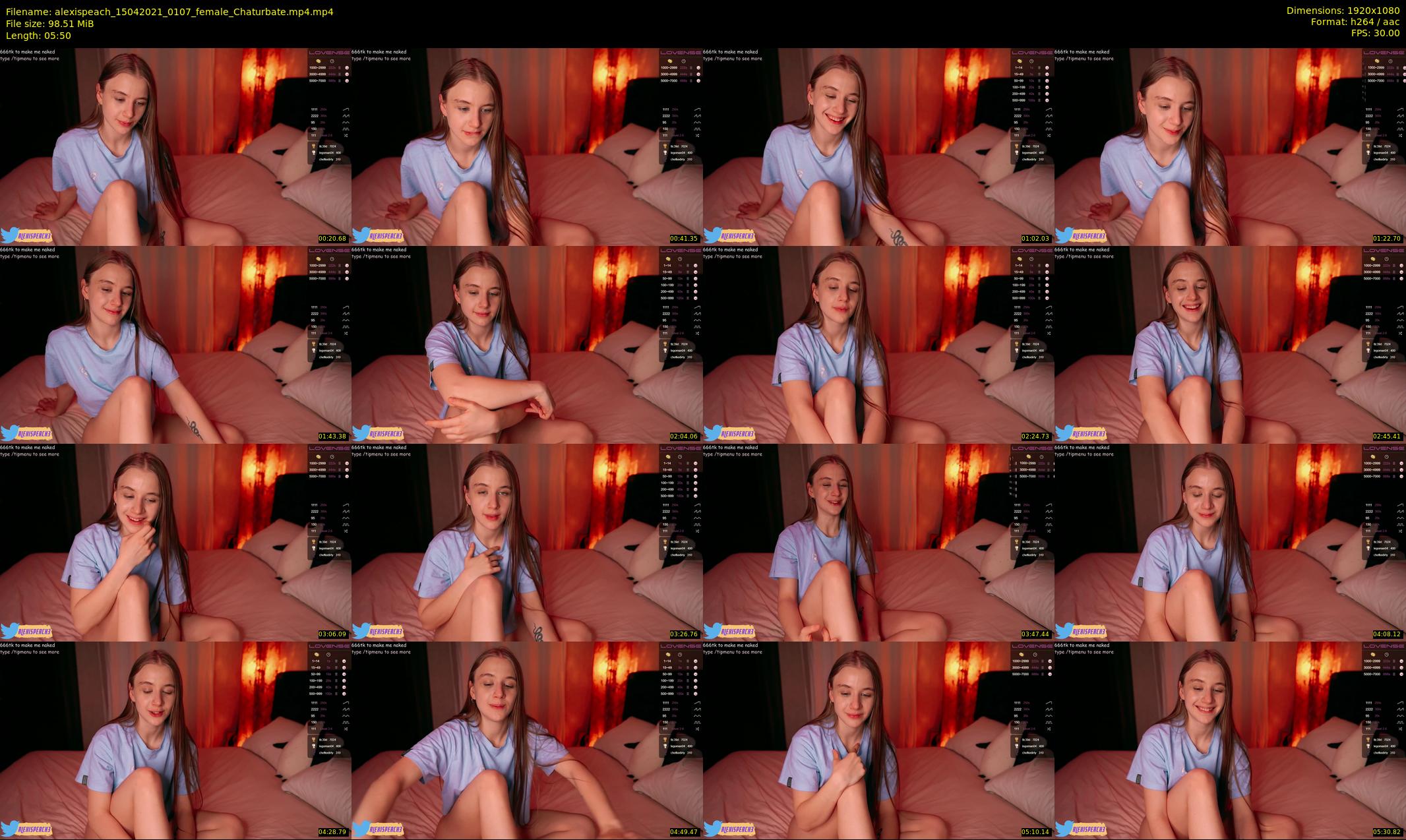 alexispeach — 6 minute Chaturbate female cam show recording, 1080p, Apr 15, 2021