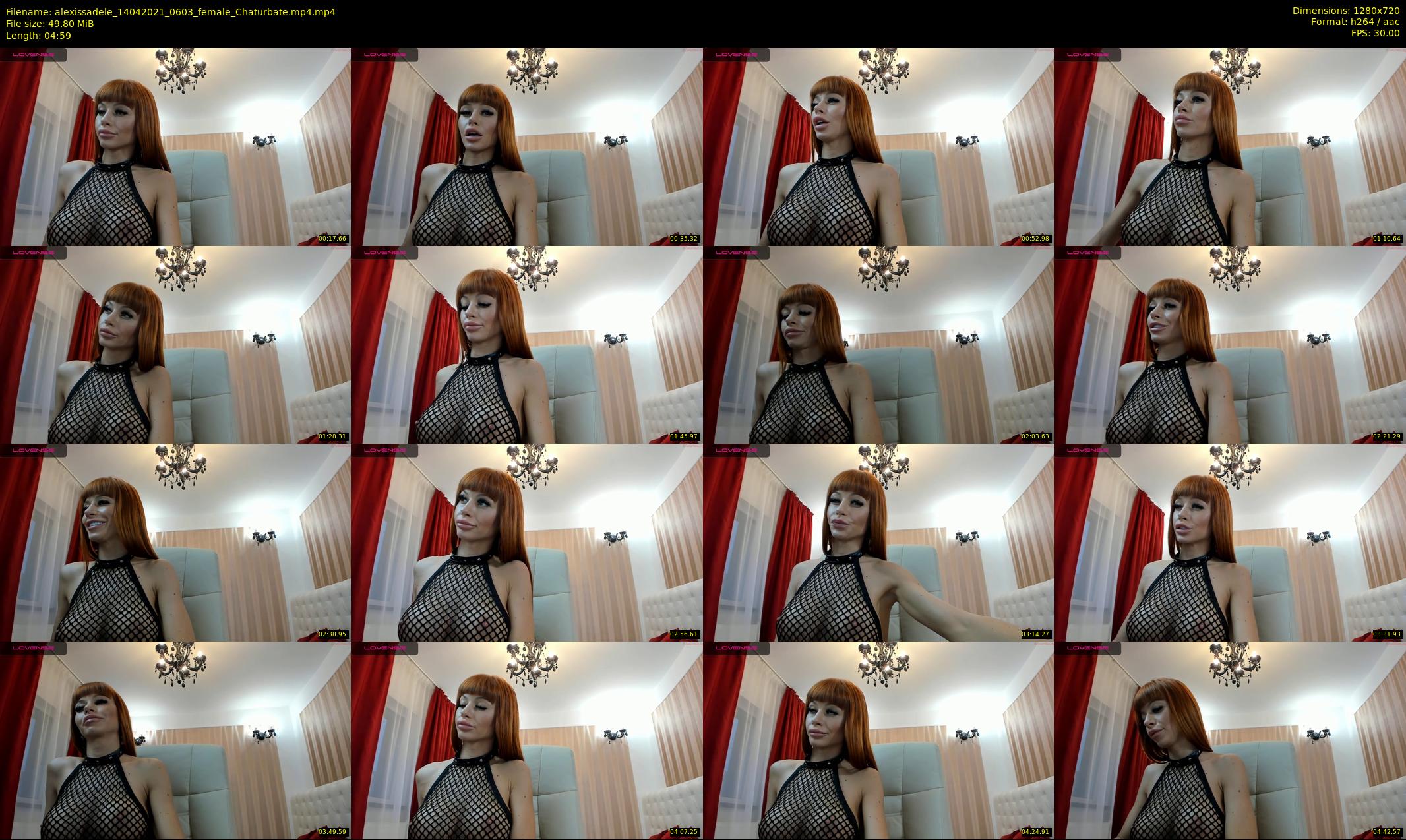 alexissadele — 5 minute Chaturbate female cam show recording, 720p, Apr 14, 2021