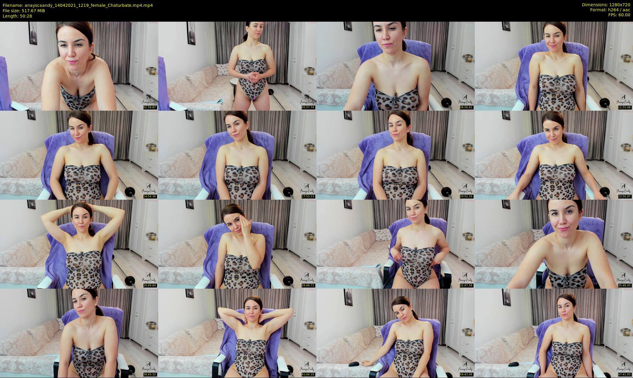 anayscaandy — 51 minute Chaturbate female cam show recording, 720p, Apr 14, 2021