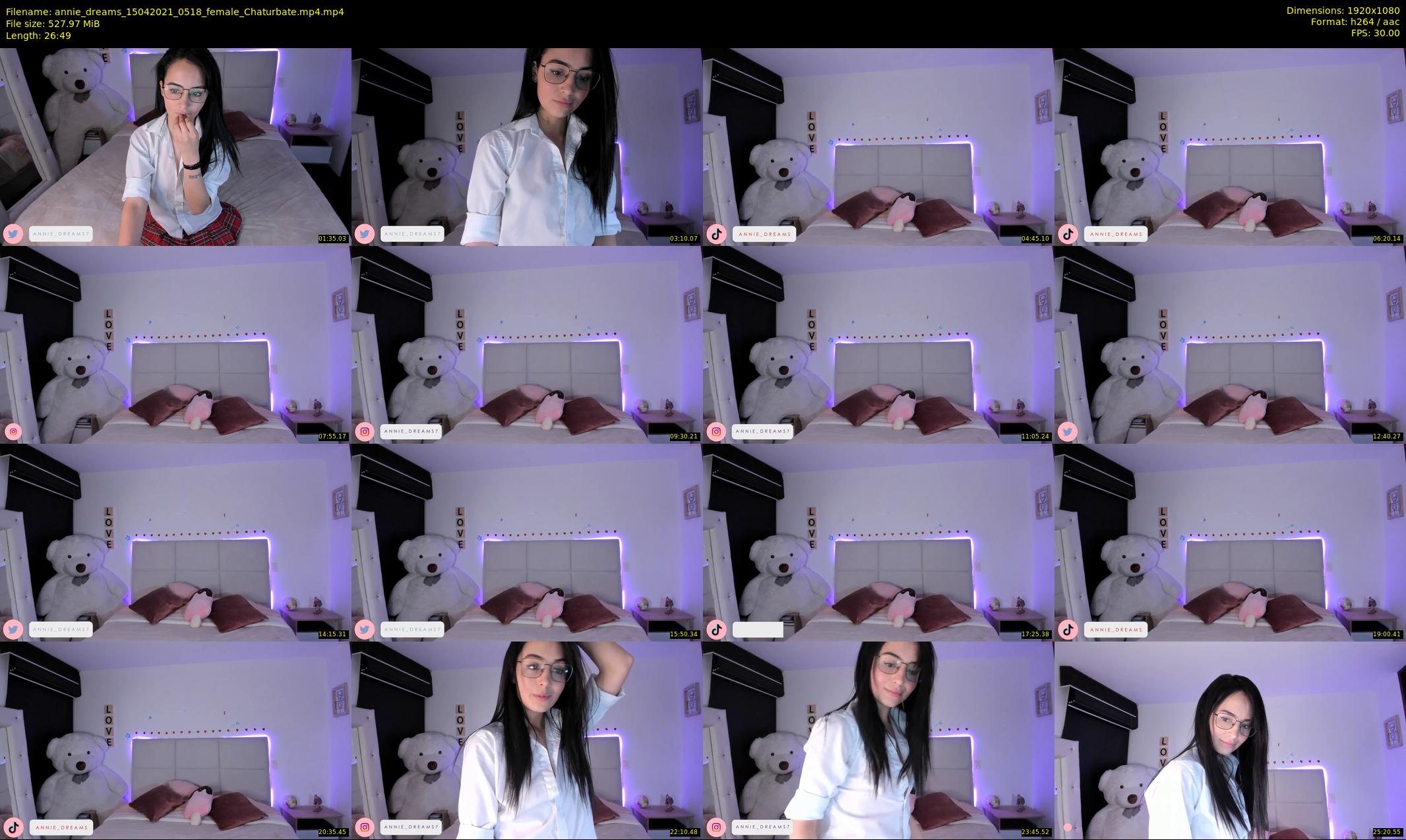 annie_dreams — 27 minute Chaturbate female cam show recording, 1080p, Apr 15, 2021