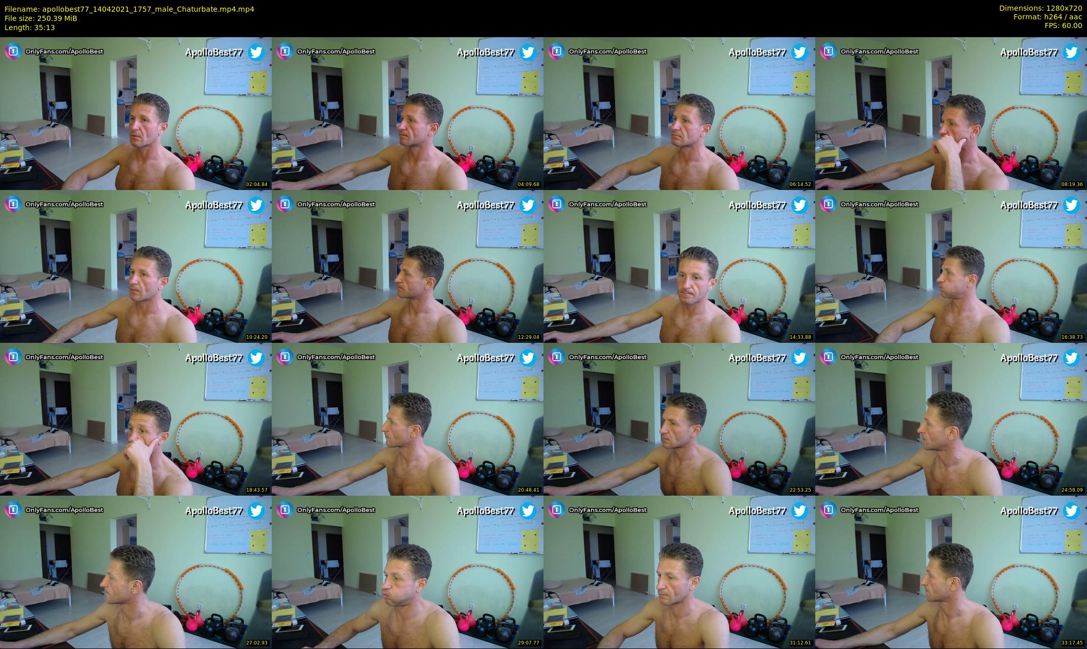apollobest77 — 36 minute Chaturbate male cam show recording, 720p, Apr 14, 2021
