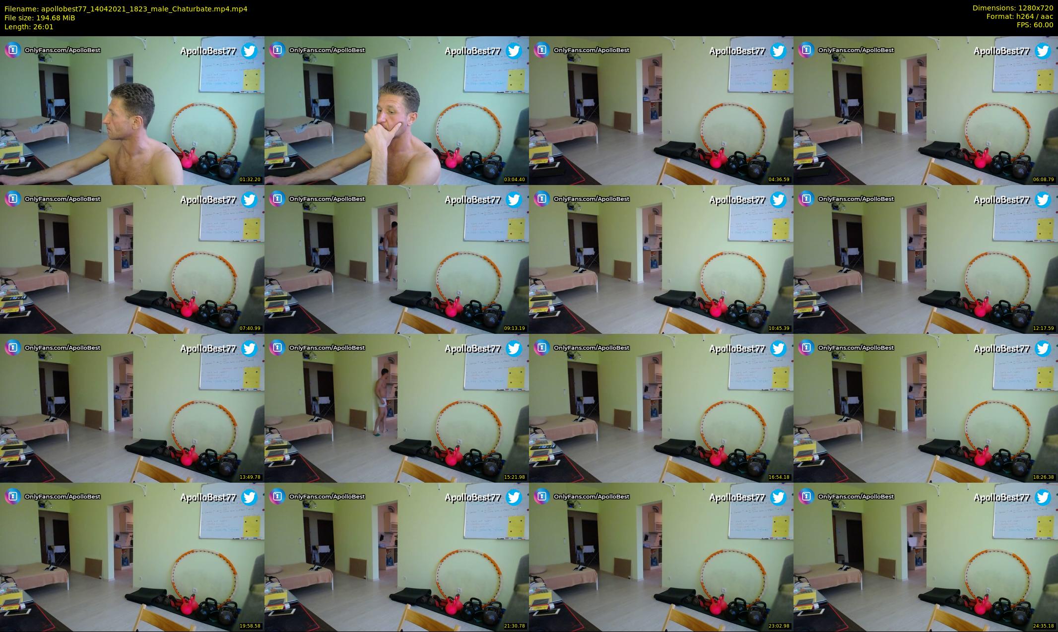 apollobest77 — 27 minute Chaturbate male cam show recording, 720p, Apr 14, 2021