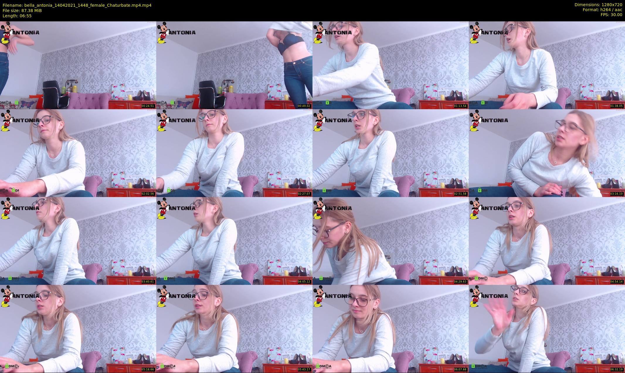 bella_antonia — 7 minute Chaturbate female cam show recording, 720p, Apr 14, 2021