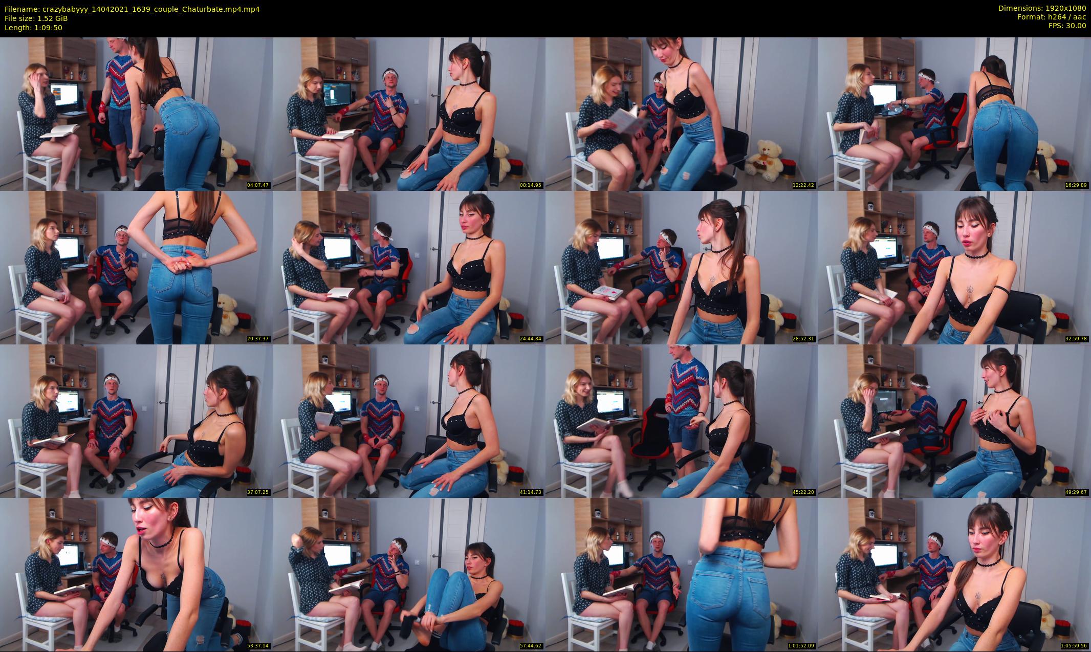 crazybabyyy — 70 minute Chaturbate couple cam show recording, 1080p, Apr 14, 2021