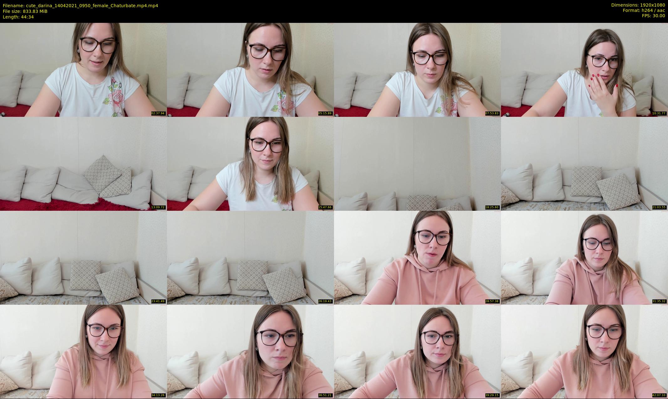 cute_darina — 45 minute Chaturbate female cam show recording, 1080p, Apr 14, 2021