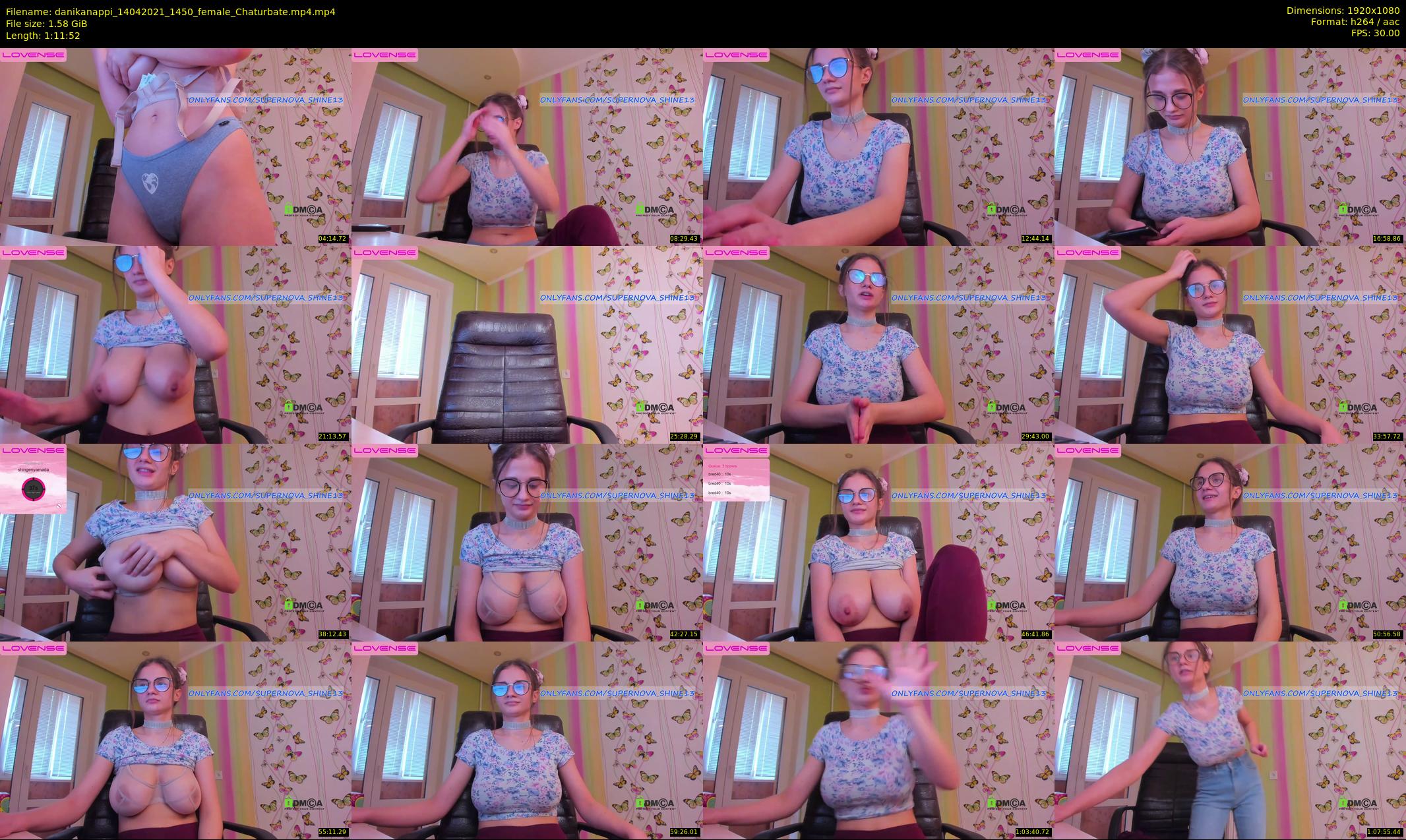 danikanappi — 72 minute Chaturbate female cam show recording, 1080p, Apr 14, 2021