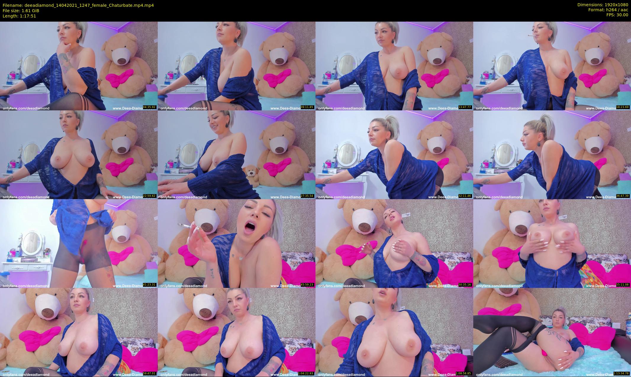 deeadiamond — 78 minute Chaturbate female cam show recording, 1080p, Apr 14, 2021