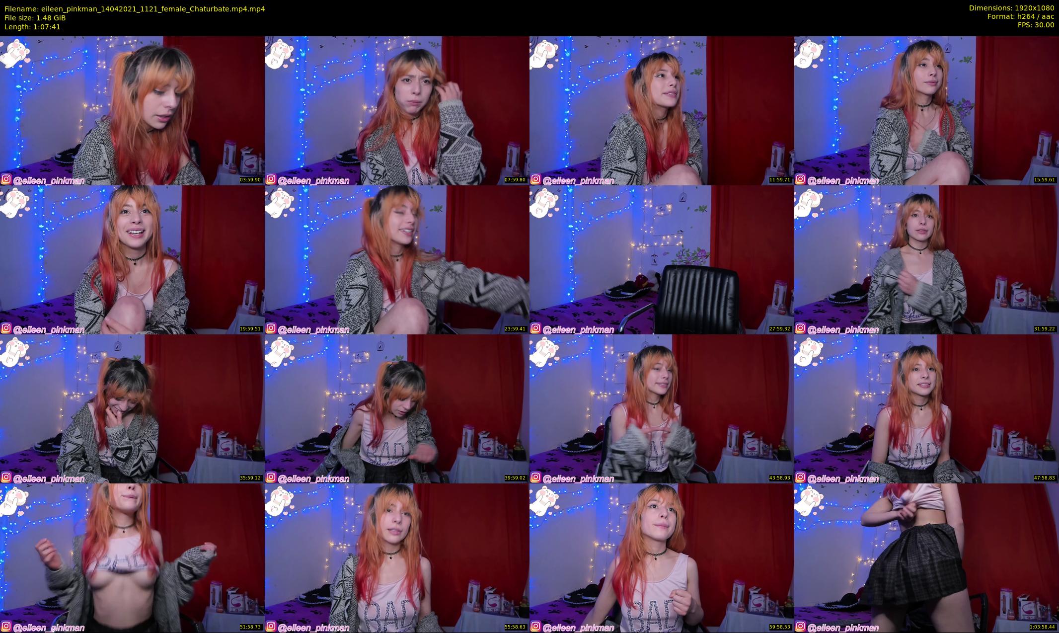 eileen_pinkman — 68 minute Chaturbate female cam show recording, 1080p, Apr 14, 2021