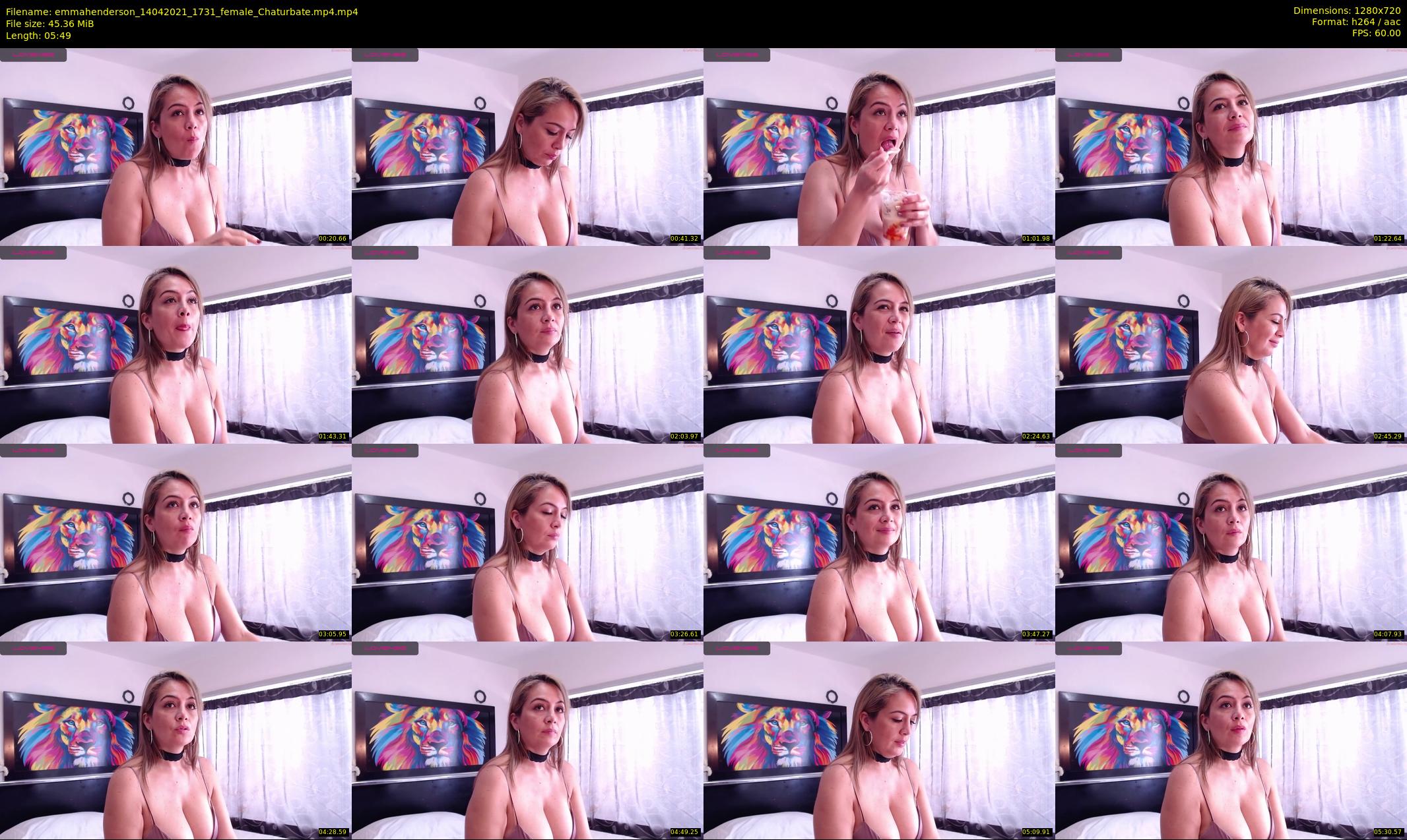 emmahenderson — 6 minute Chaturbate female cam show recording, 720p, Apr 14, 2021
