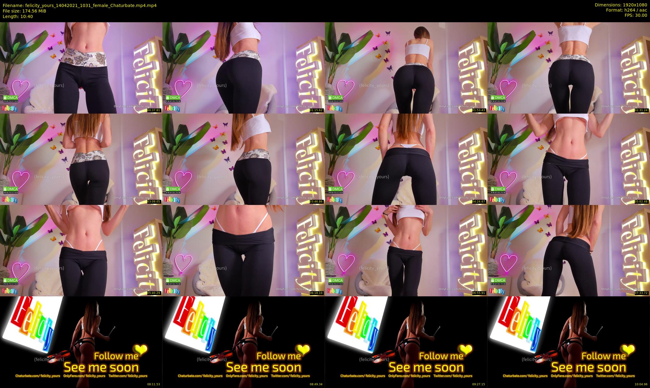 felicity_yours — 11 minute Chaturbate female cam show recording, 1080p, Apr 14, 2021