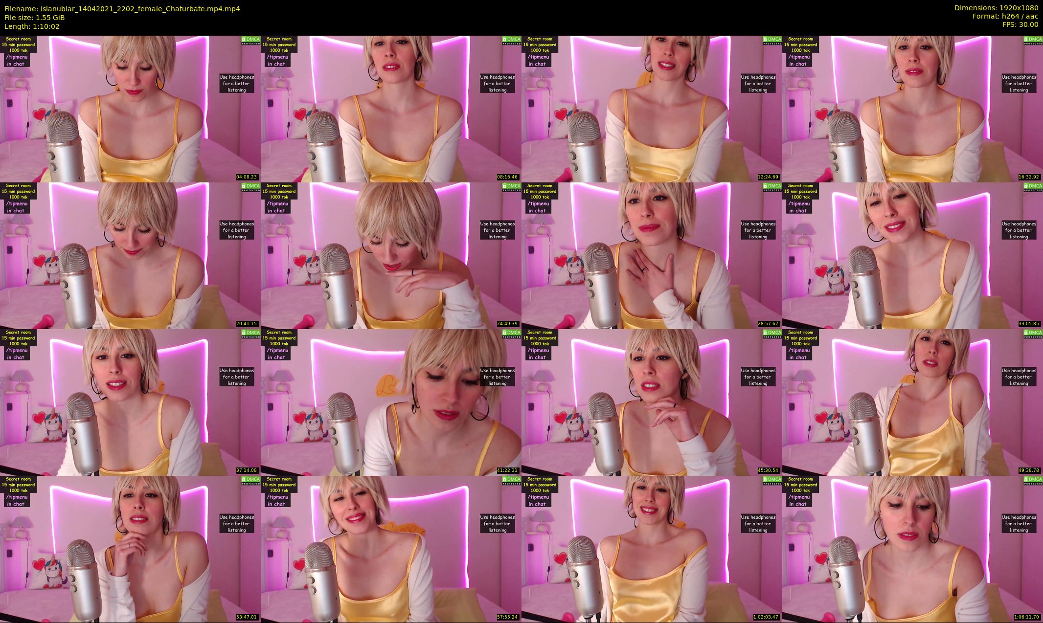 islanublar — 71 minute Chaturbate female cam show recording, 1080p, Apr 14, 2021